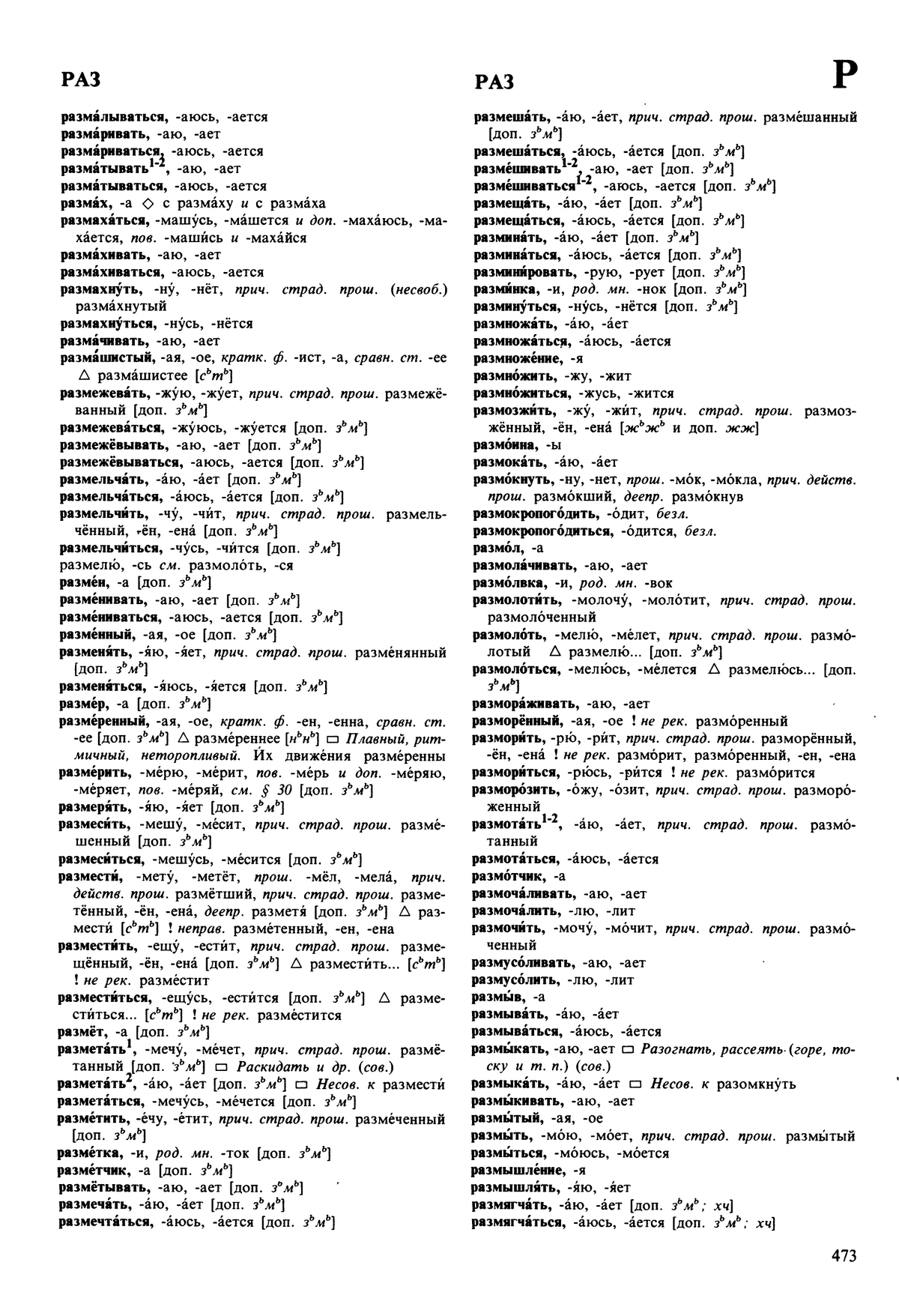Фотокопия pdf / скан страницы 473 орфоэпического словаря под редакцией Аванесова (5 издание, 1989 год)