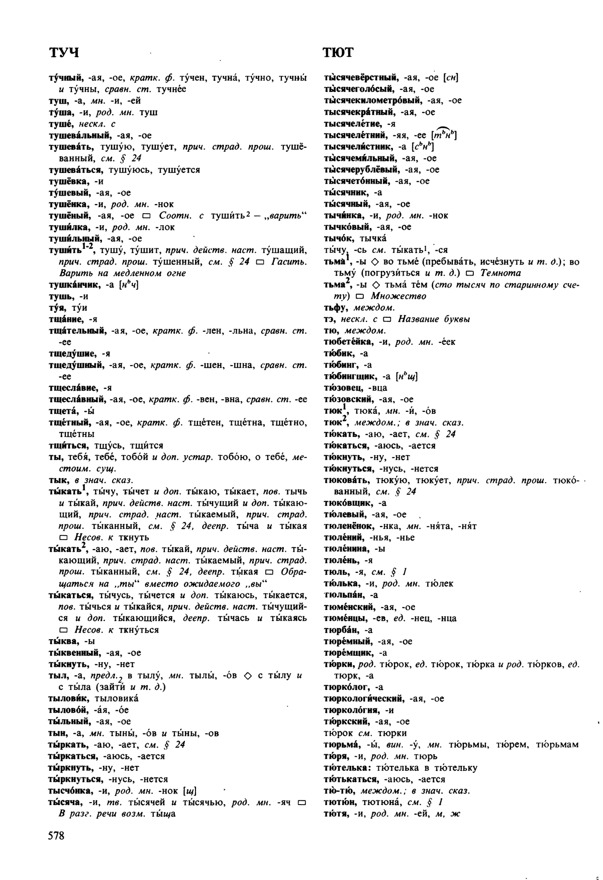 Фотокопия pdf / скан страницы 578 орфоэпического словаря под редакцией Аванесова (5 издание, 1989 год)