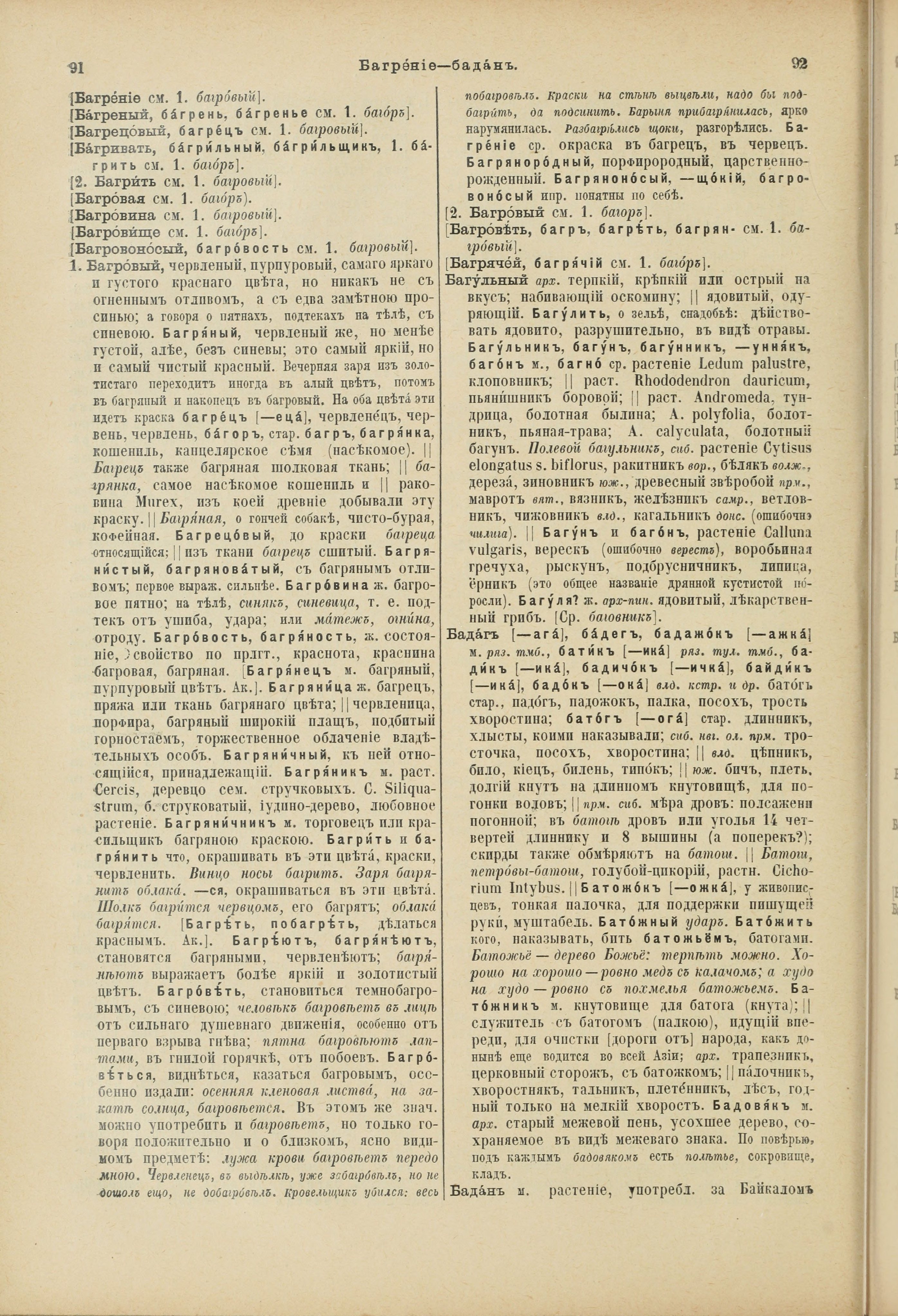 Словарь Даля под редакцией Бодуэна-де-Куртенэ, том 1 pdf скан страницы 88