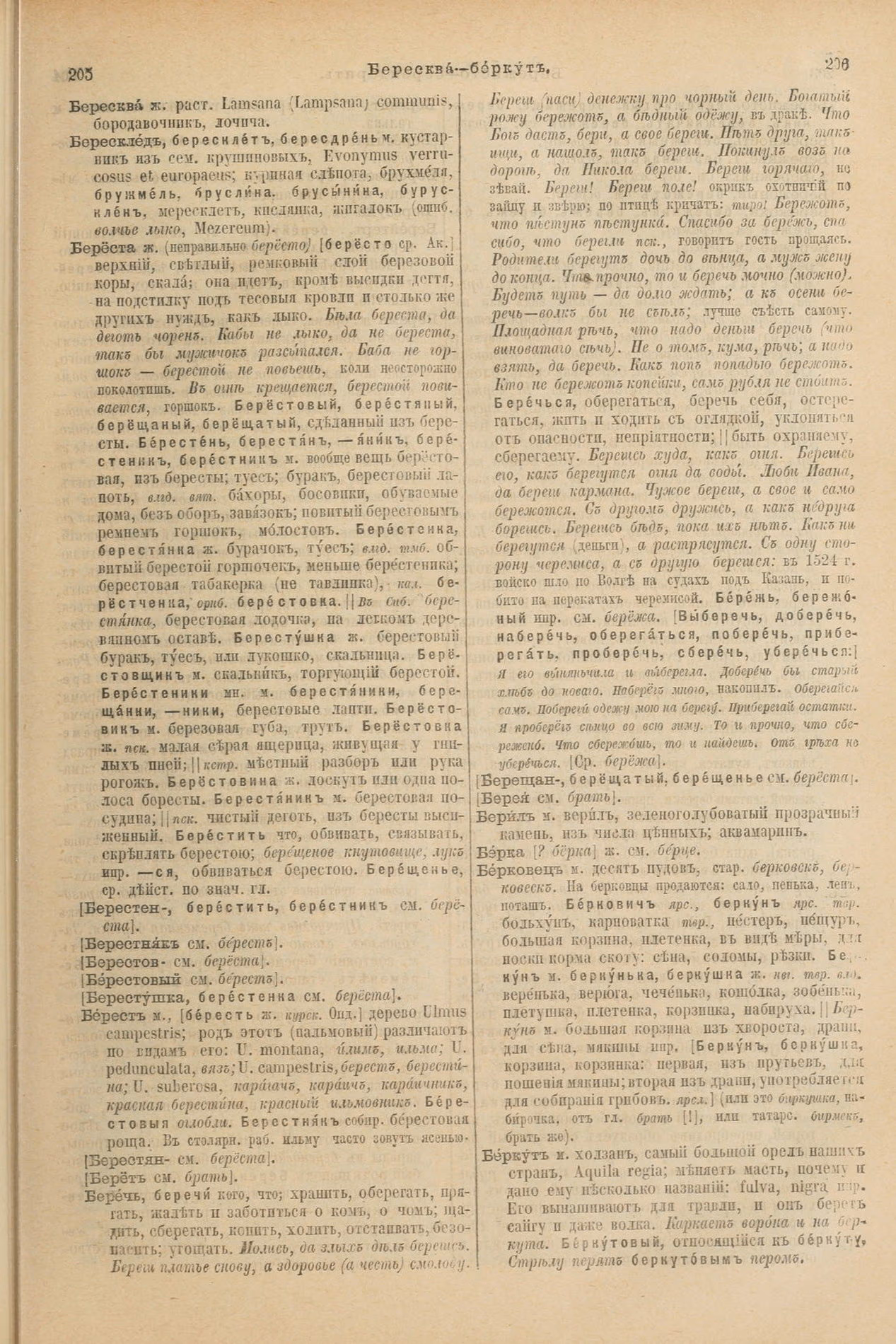 Скан печатной страницы 147 первого тома толкового словаря Даля 1903 года с изображением текста
