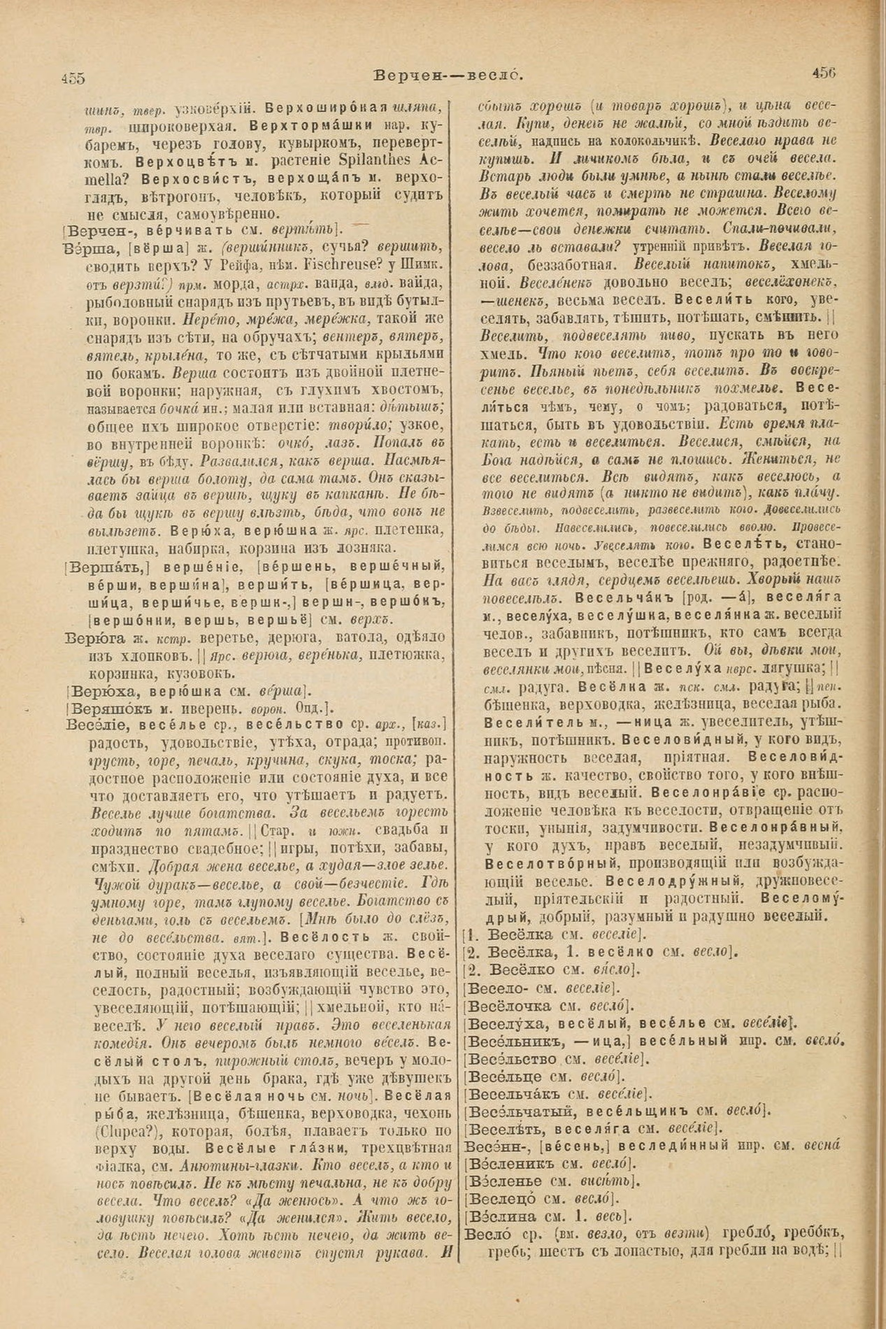 Скан печатной страницы 272 первого тома толкового словаря Даля 1903 года с изображением текста