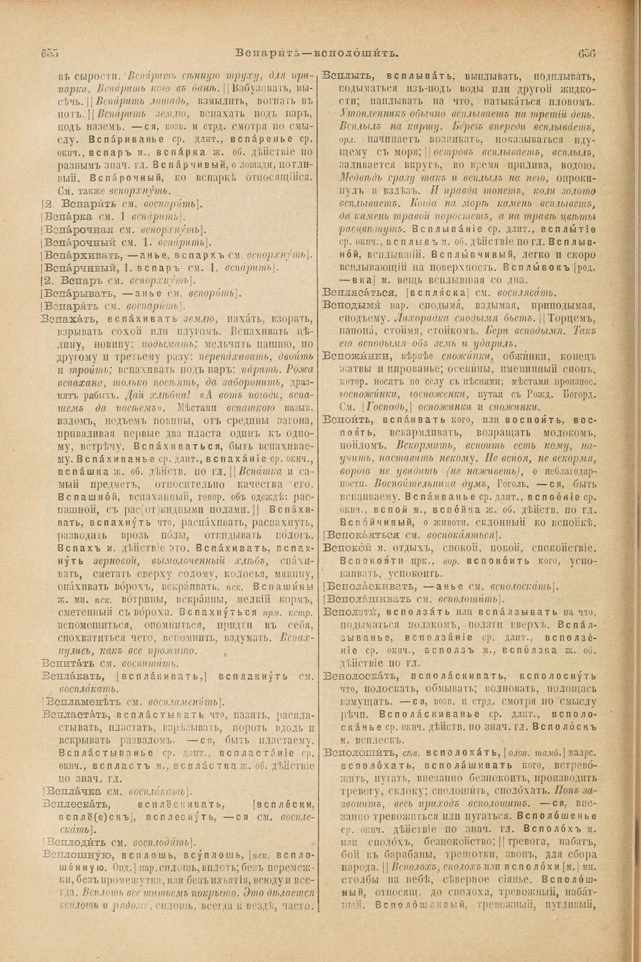 Скан печатной страницы 372 первого тома толкового словаря Даля 1903 года с изображением текста