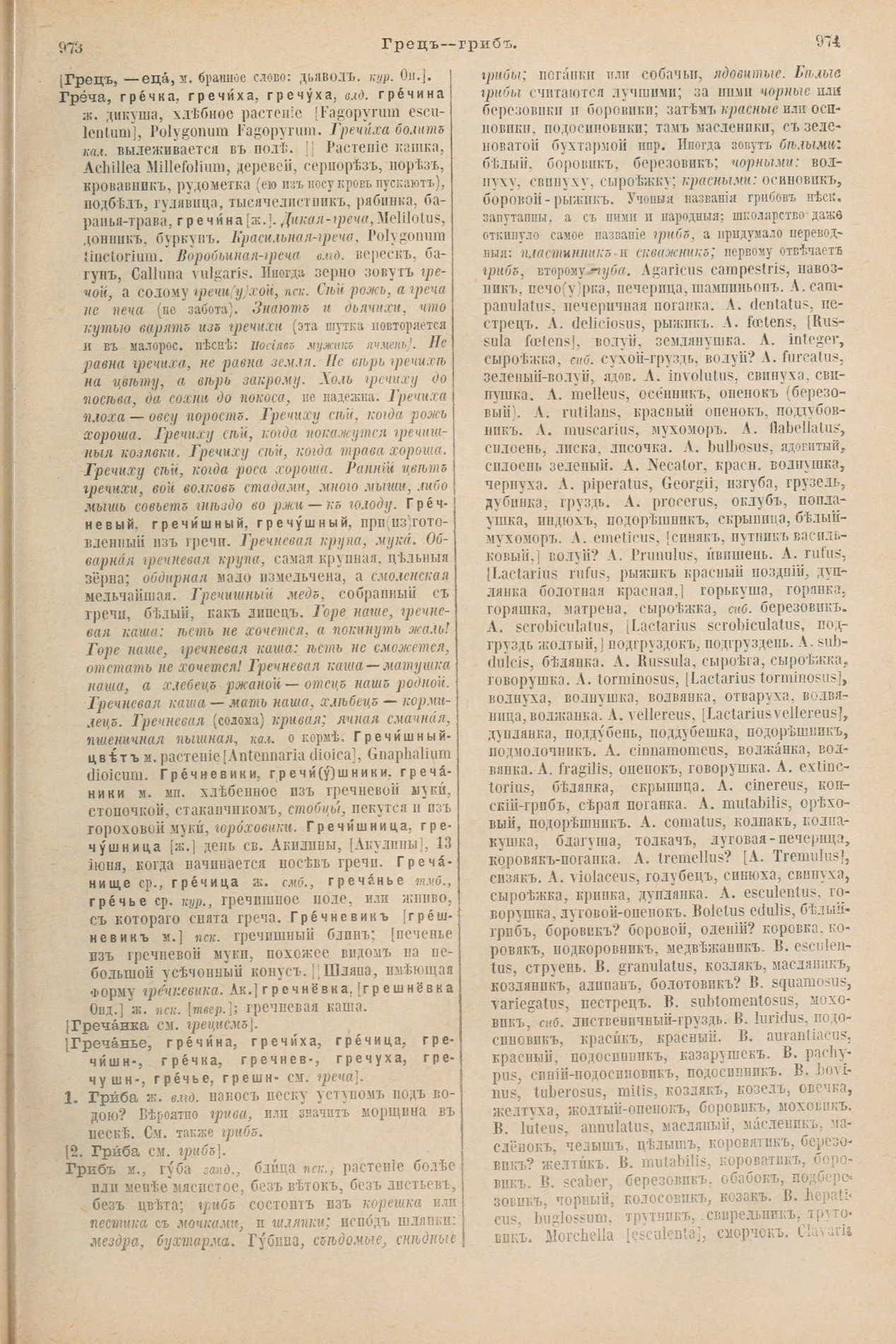 Скан печатной страницы 533 первого тома толкового словаря Даля 1903 года с изображением текста