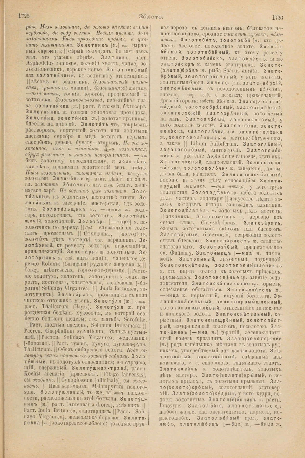 Скан печатной страницы 913 первого тома толкового словаря Даля 1903 года с изображением текста