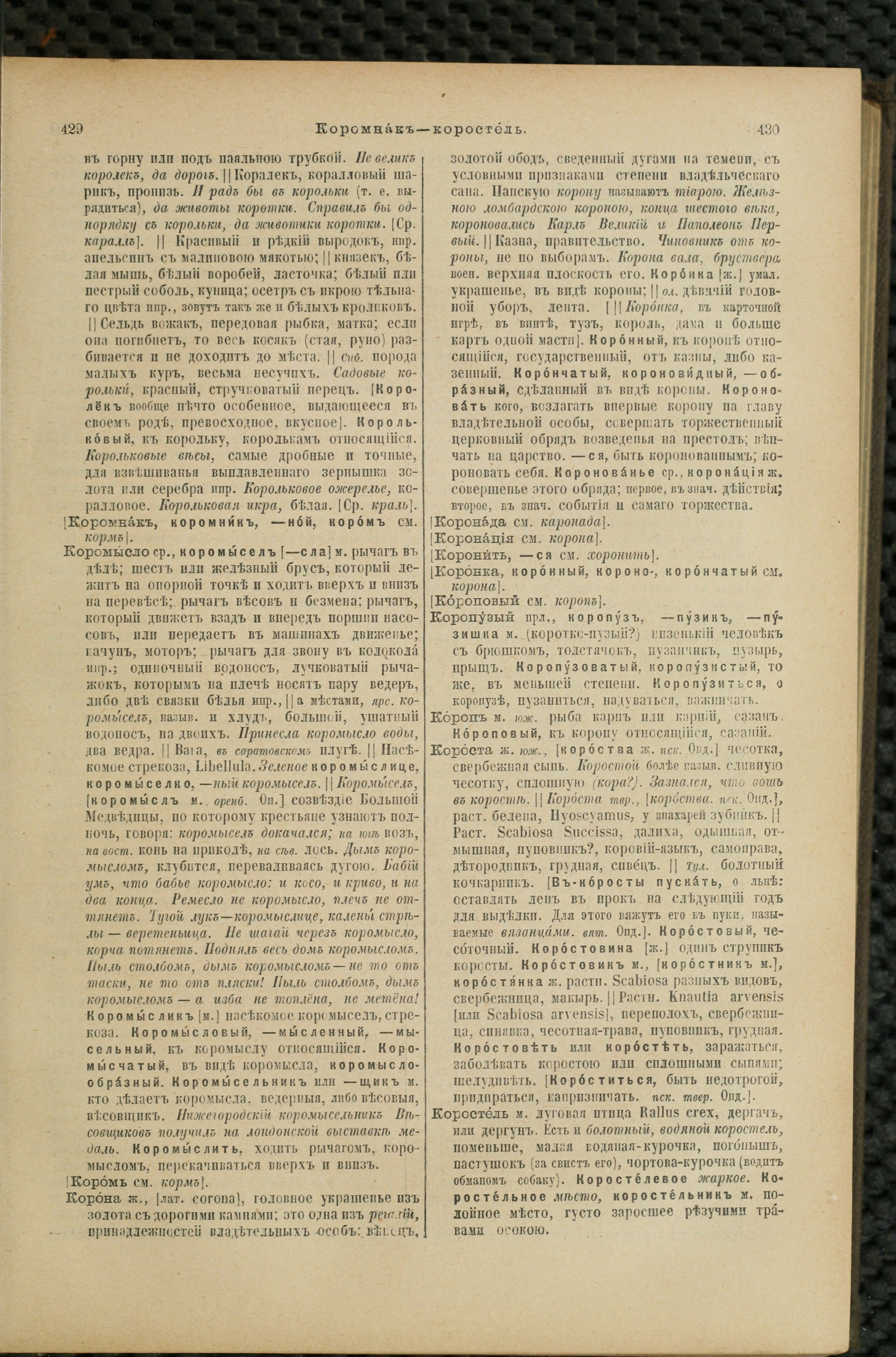 Словарь Даля под редакцией Бодуэна-де-Куртенэ, том 2 pdf скан страницы 219