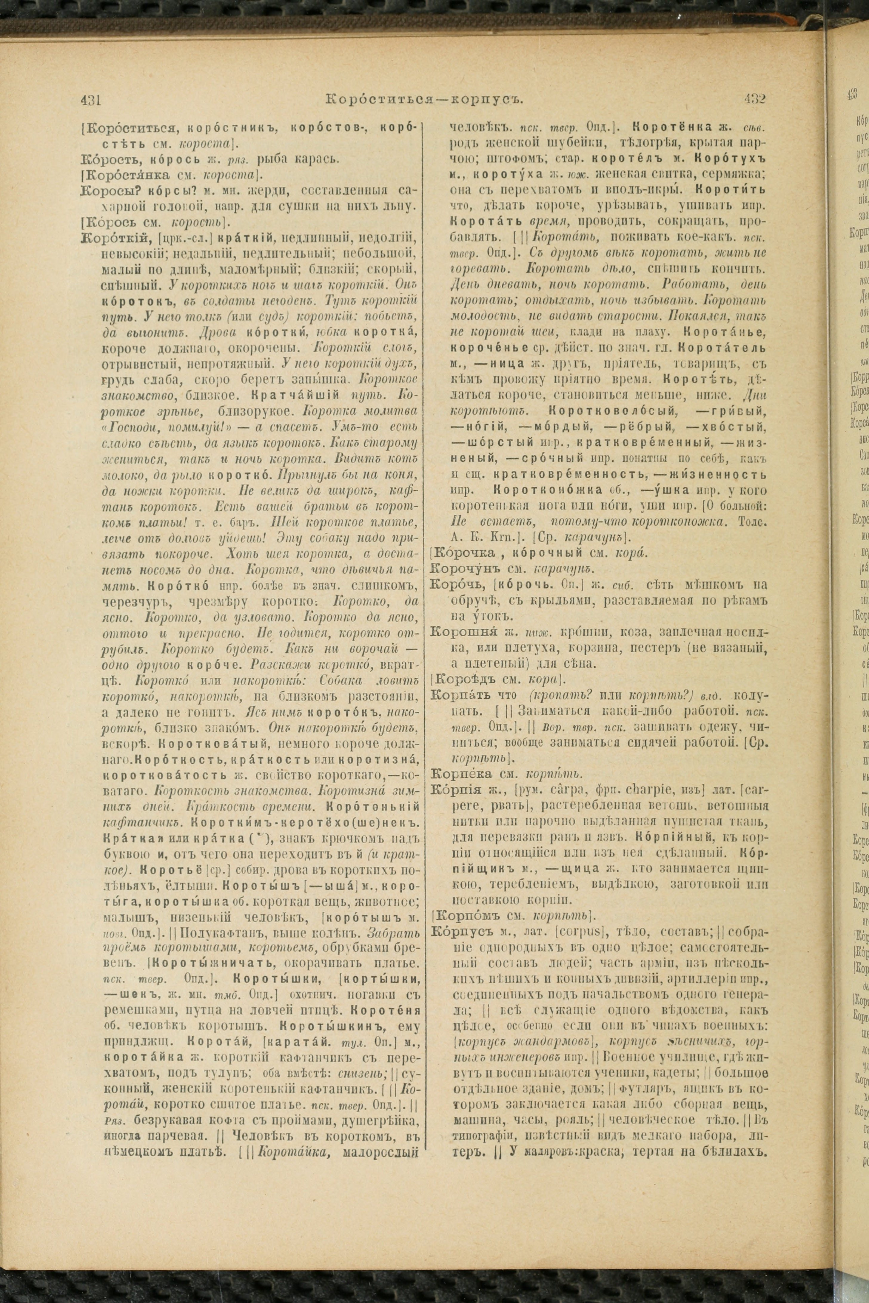 Словарь Даля под редакцией Бодуэна-де-Куртенэ, том 2 pdf скан страницы 220