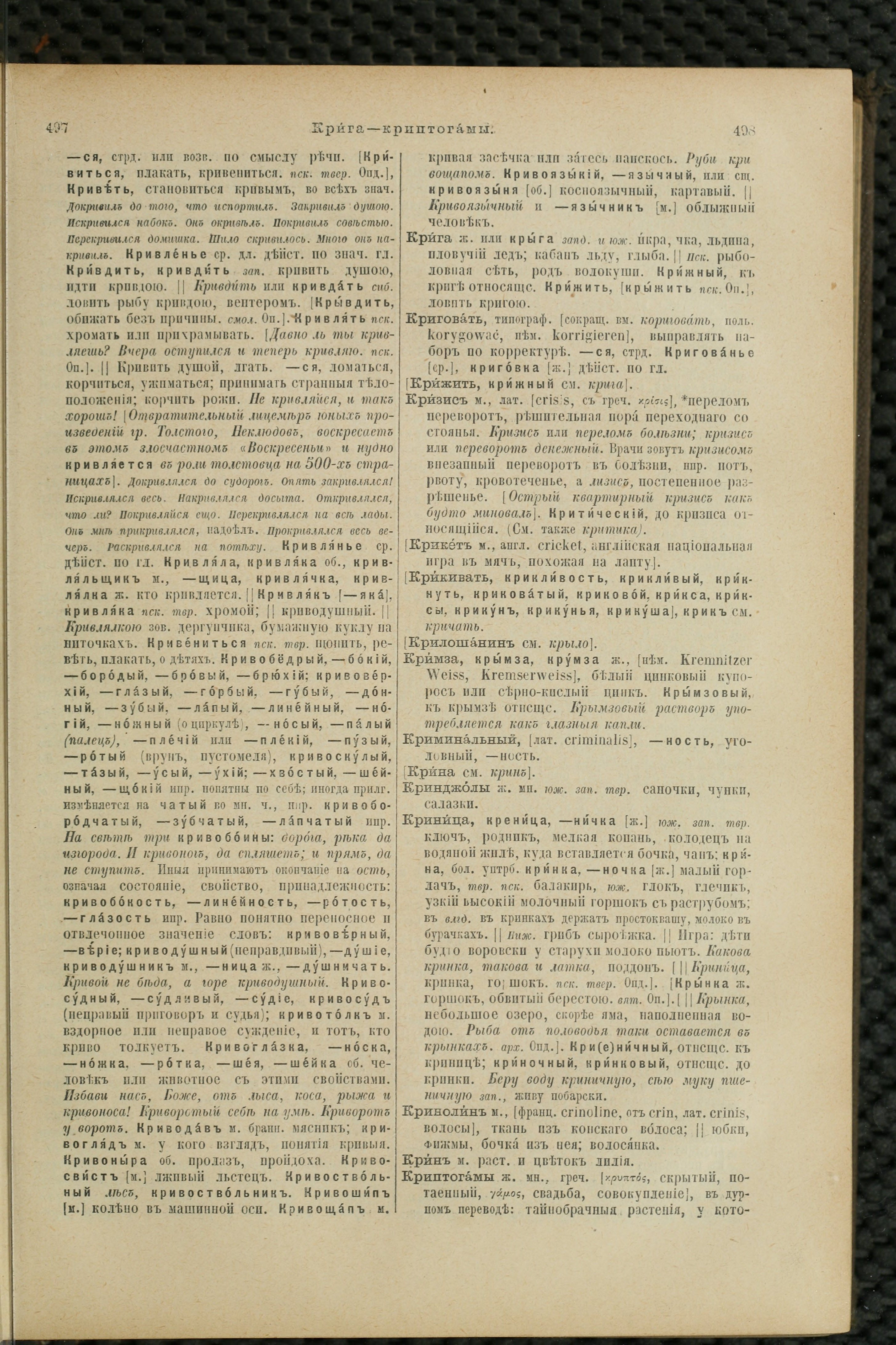 Словарь Даля под редакцией Бодуэна-де-Куртенэ, том 2 pdf скан страницы 253