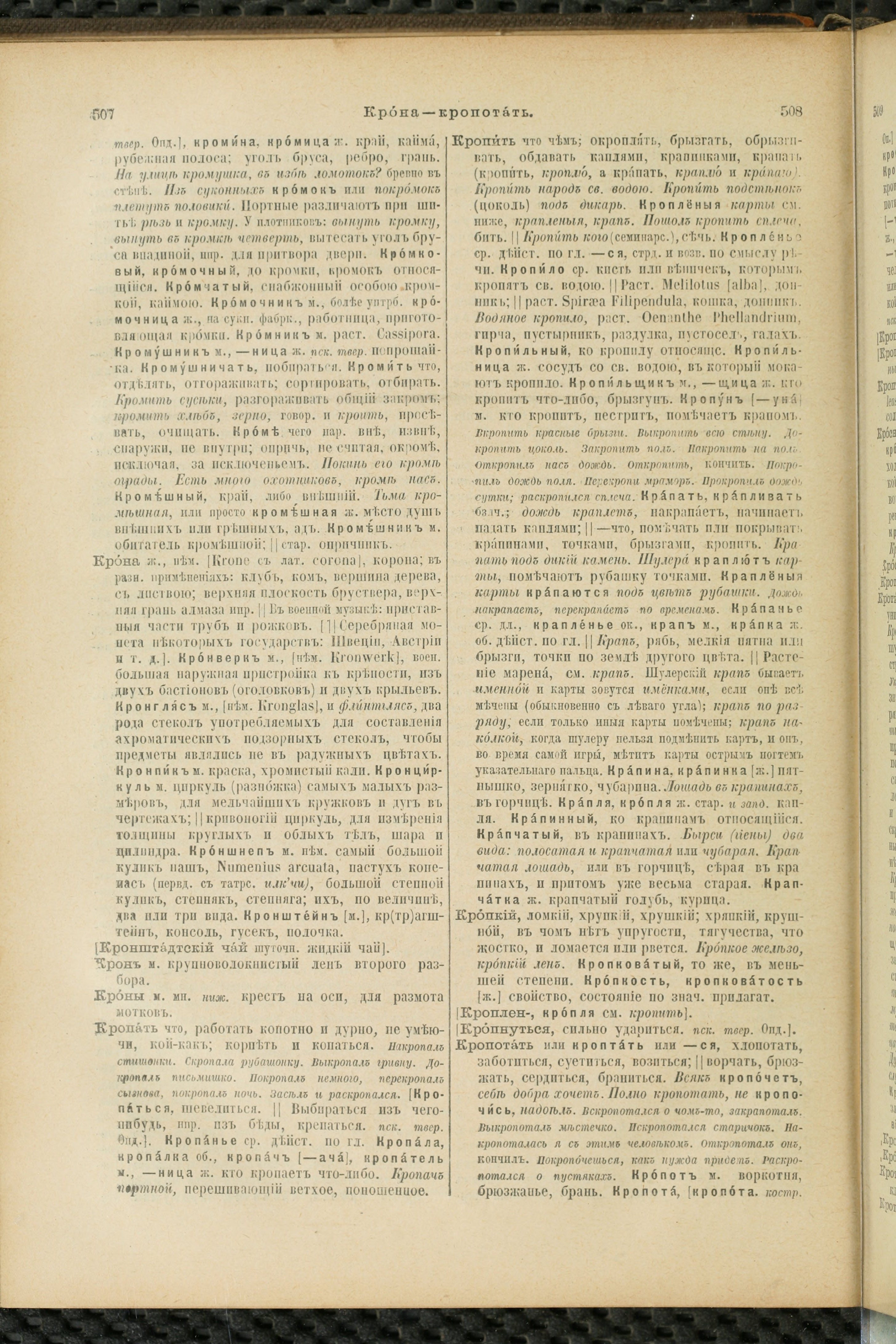 Словарь Даля под редакцией Бодуэна-де-Куртенэ, том 2 pdf скан страницы 258