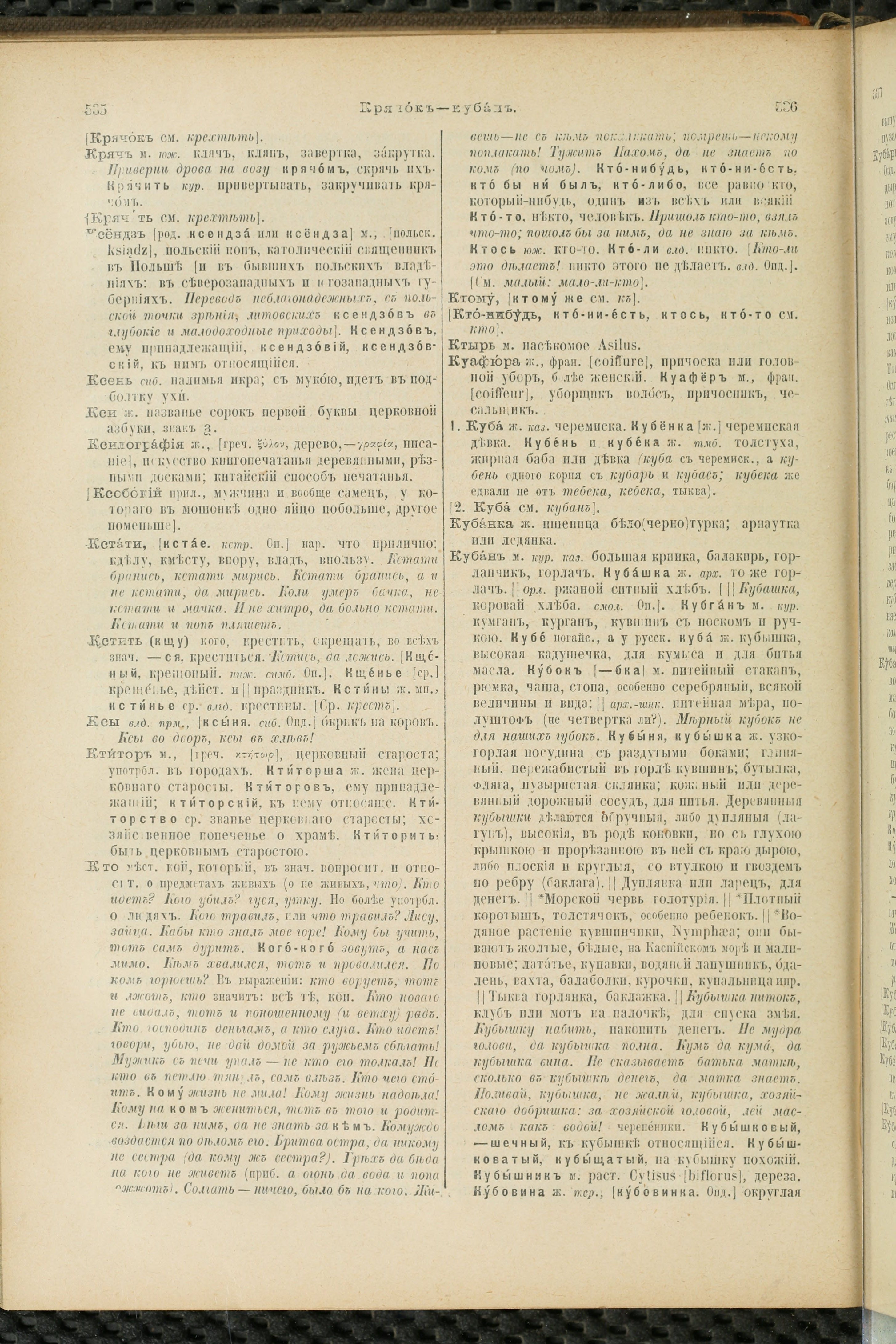 Словарь Даля под редакцией Бодуэна-де-Куртенэ, том 2 pdf скан страницы 272