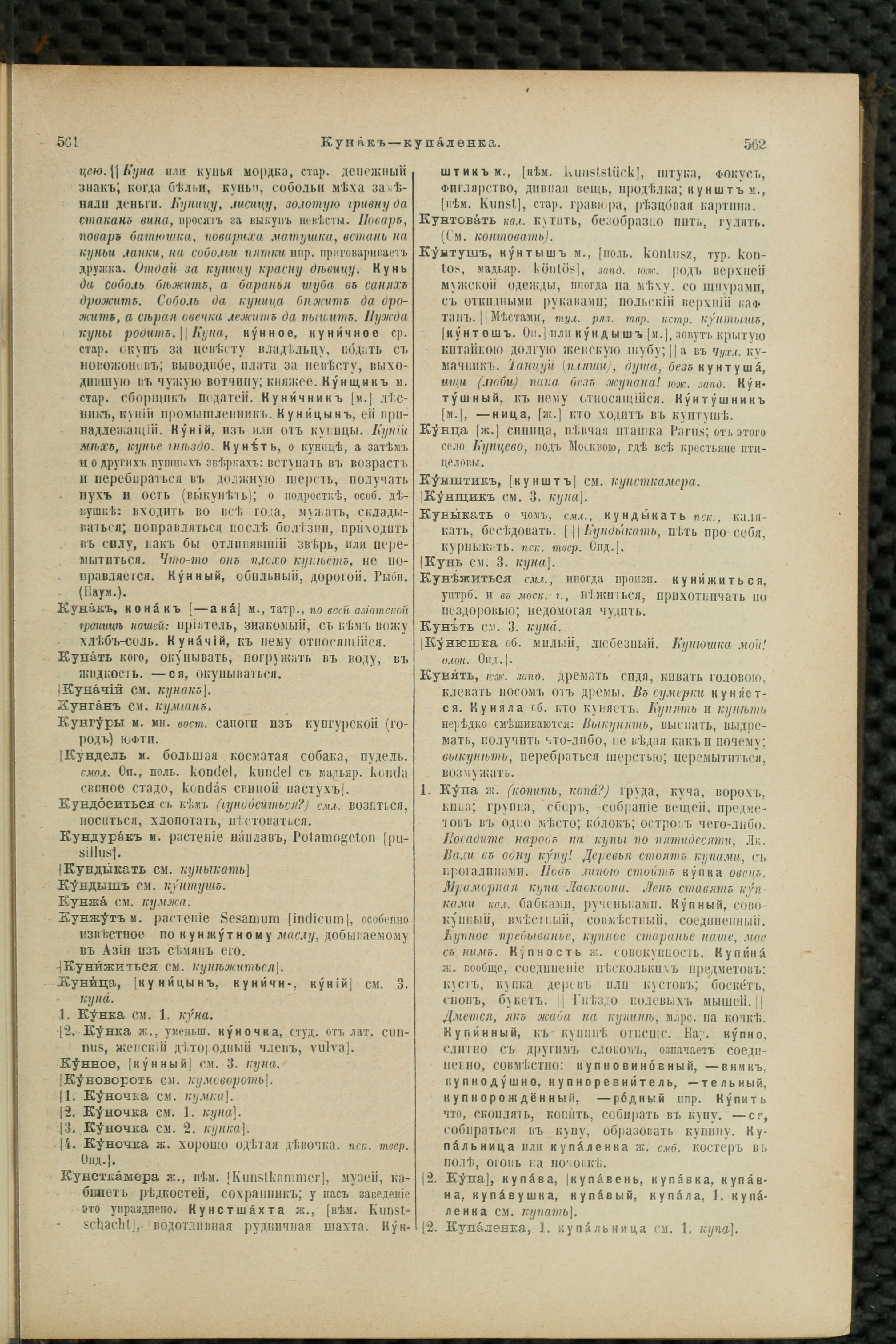 Словарь Даля под редакцией Бодуэна-де-Куртенэ, том 2 pdf скан страницы 285