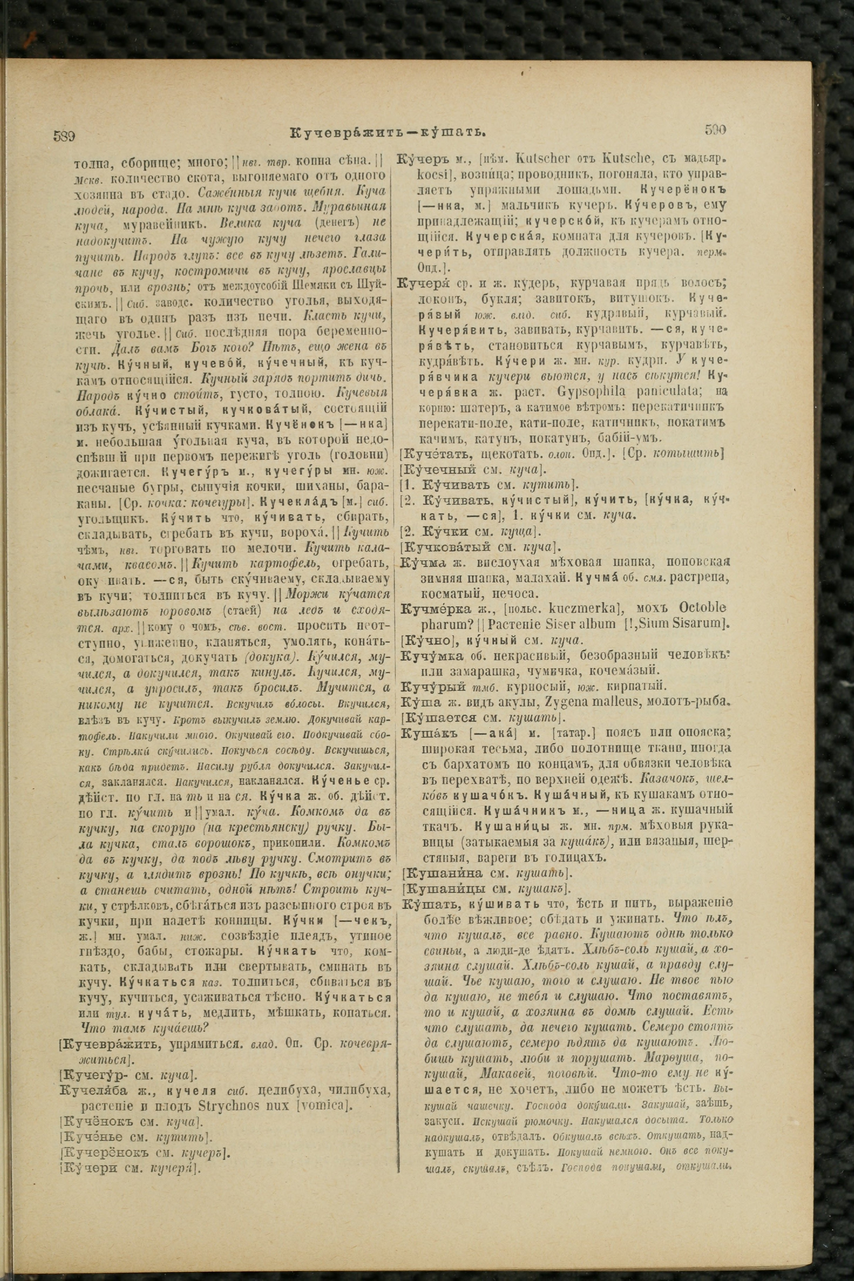 Словарь Даля под редакцией Бодуэна-де-Куртенэ, том 2 pdf скан страницы 299