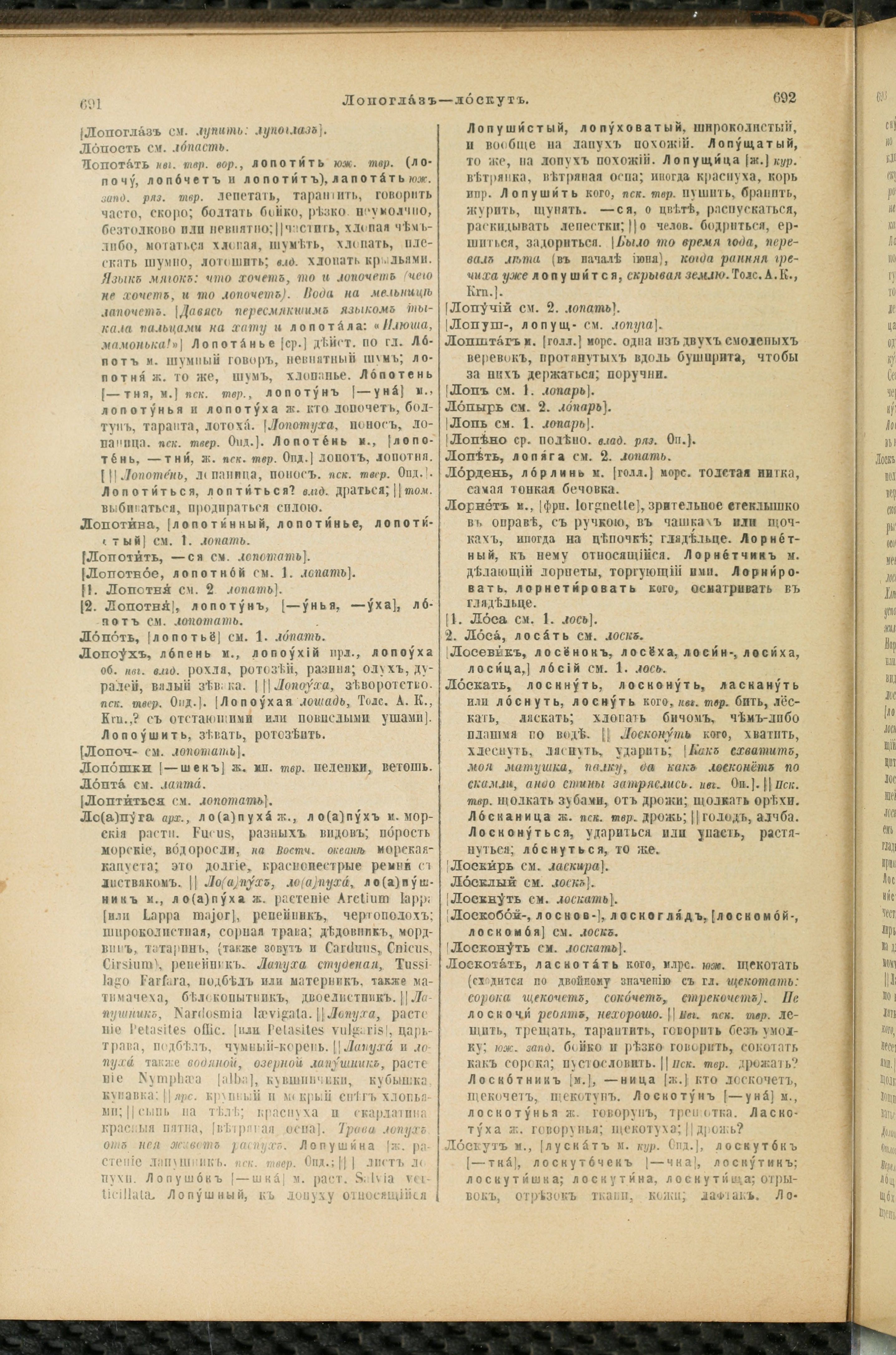 Словарь Даля под редакцией Бодуэна-де-Куртенэ, том 2 pdf скан страницы 350