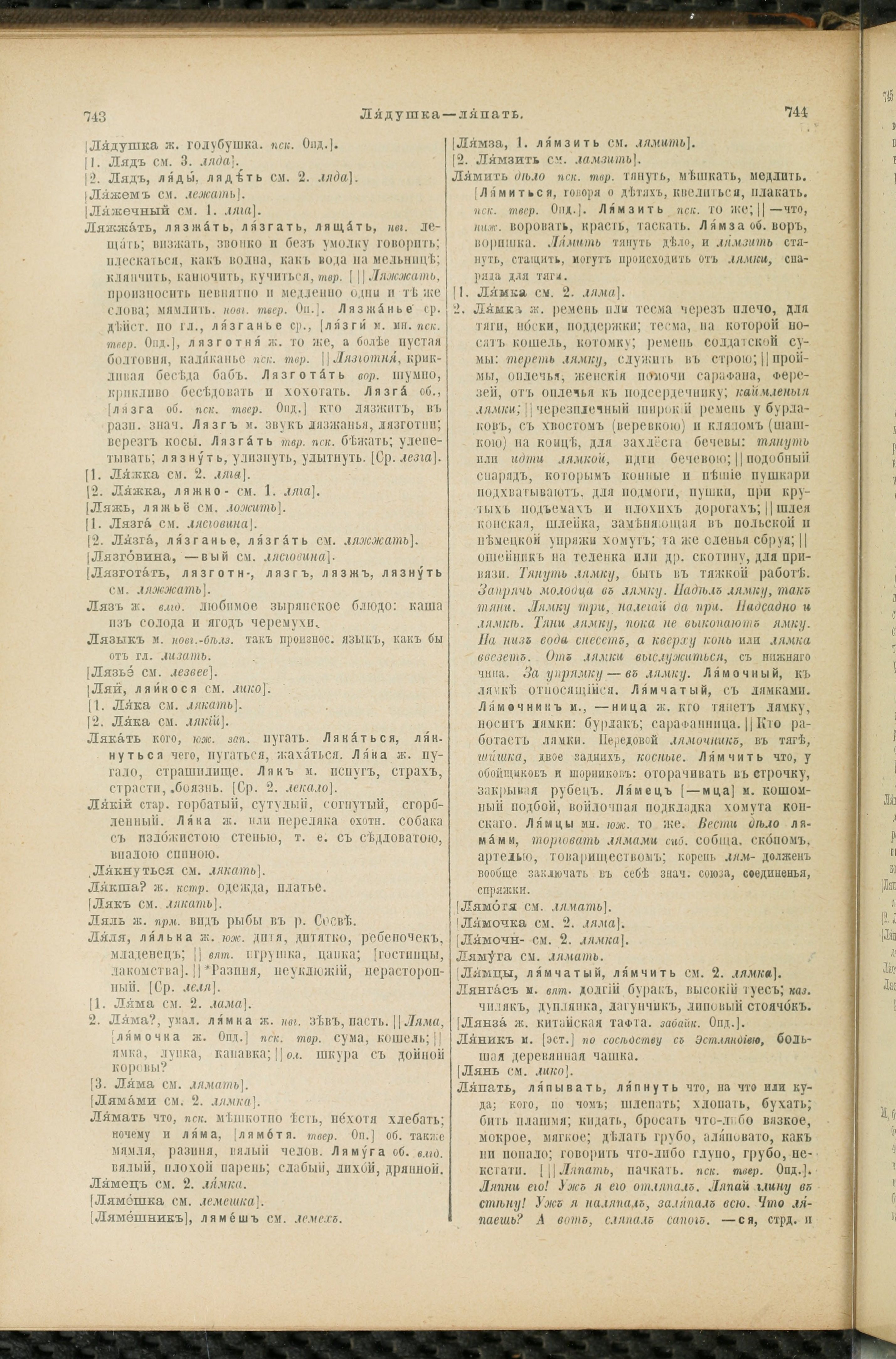 Словарь Даля под редакцией Бодуэна-де-Куртенэ, том 2 pdf скан страницы 376