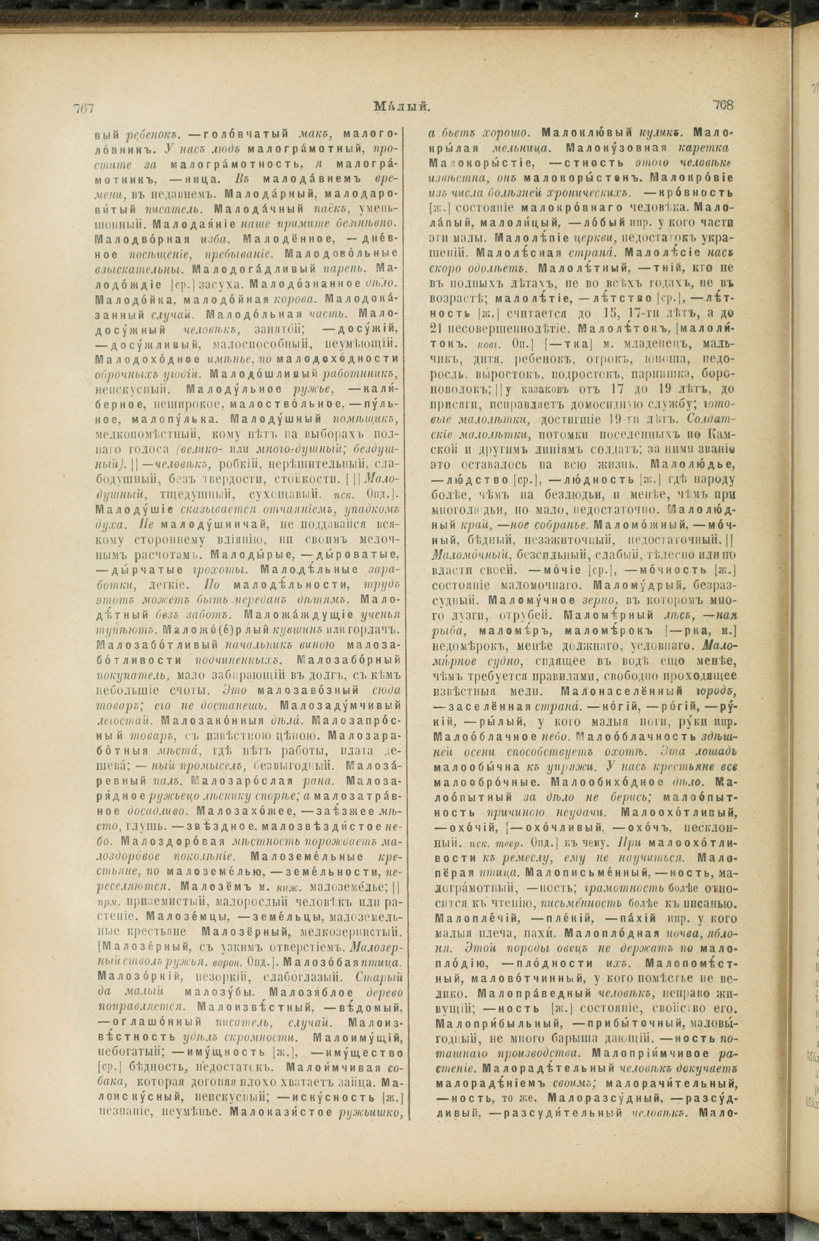 Словарь Даля под редакцией Бодуэна-де-Куртенэ, том 2 pdf скан страницы 388