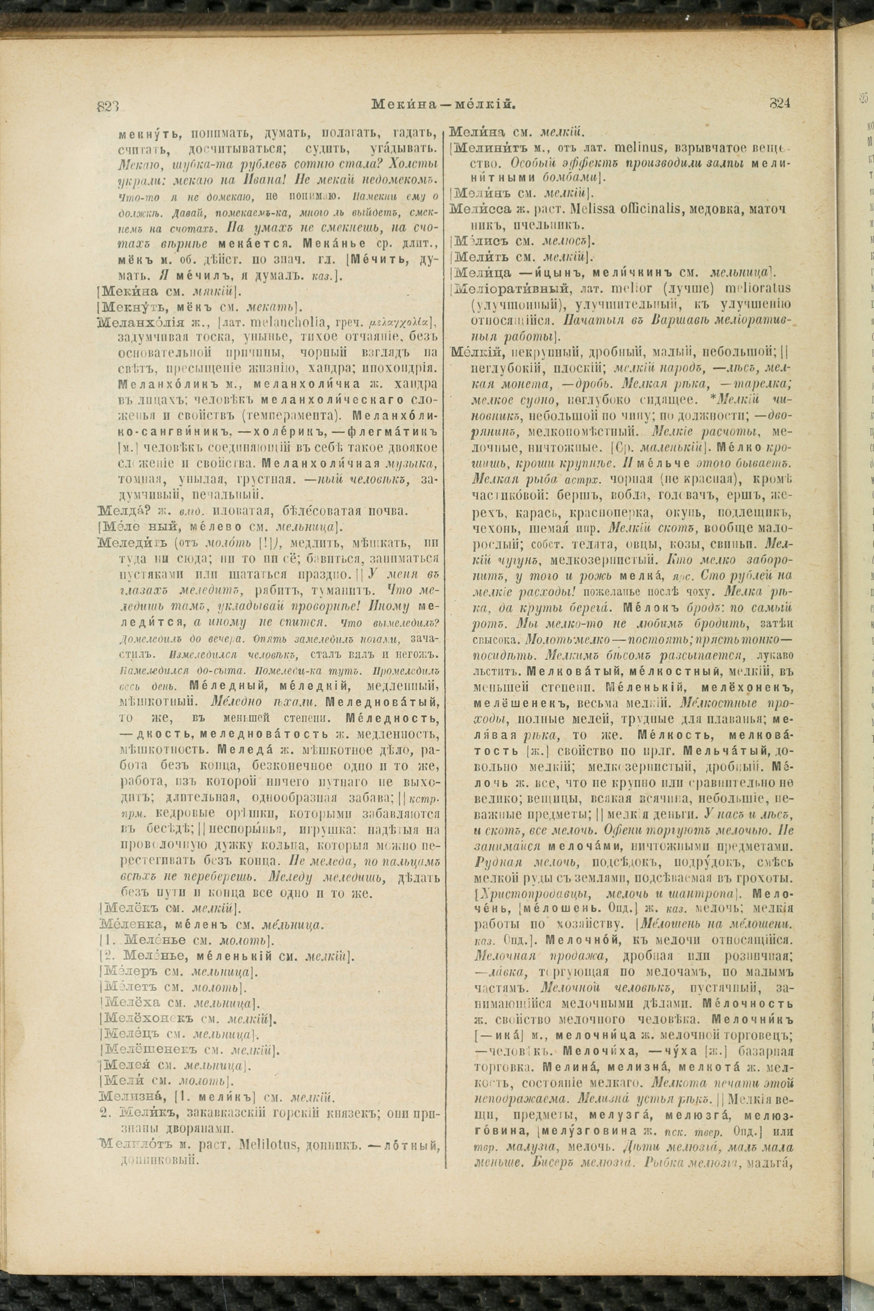 Словарь Даля под редакцией Бодуэна-де-Куртенэ, том 2 pdf скан страницы 416