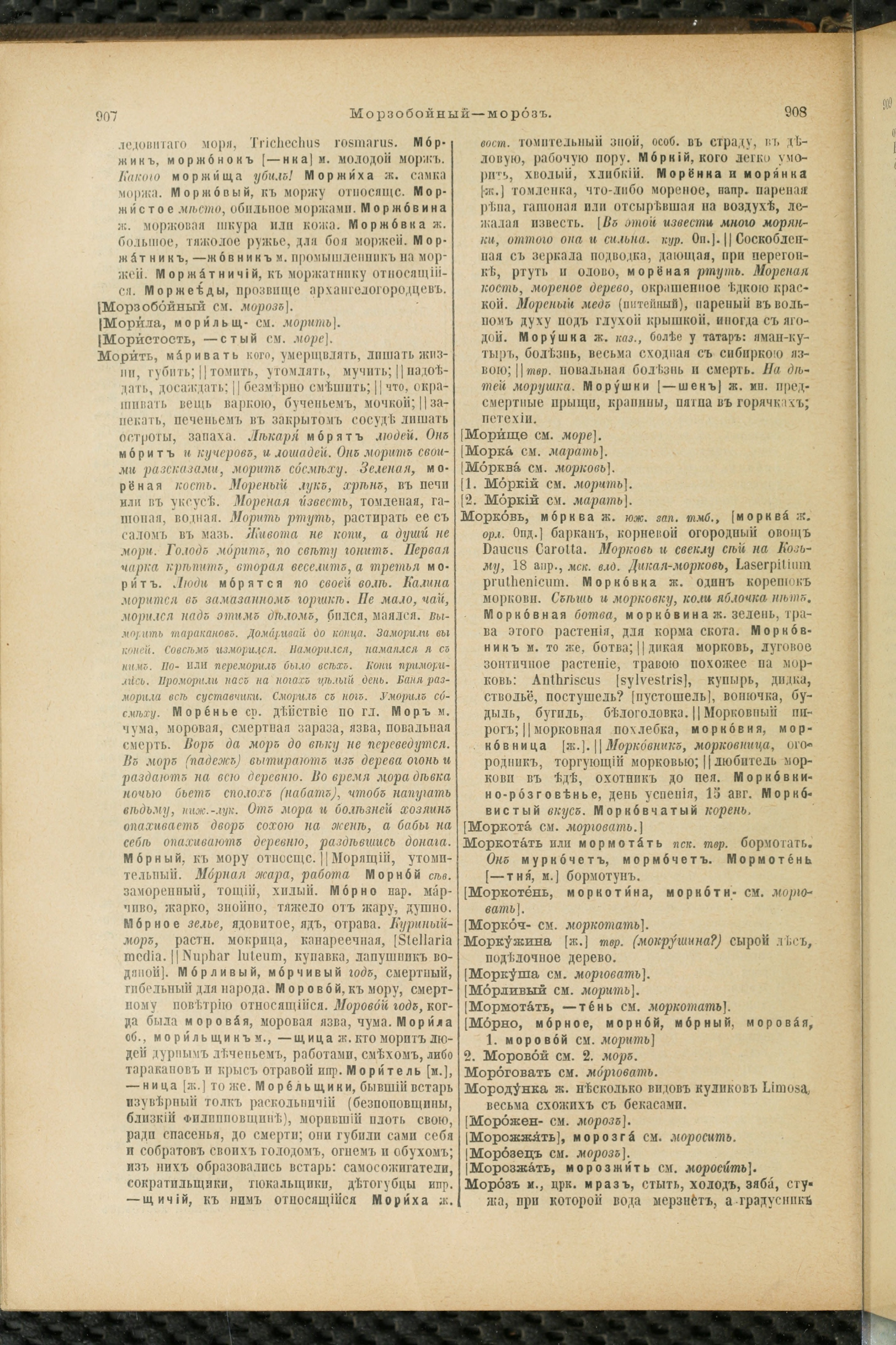 Словарь Даля под редакцией Бодуэна-де-Куртенэ, том 2 pdf скан страницы 458