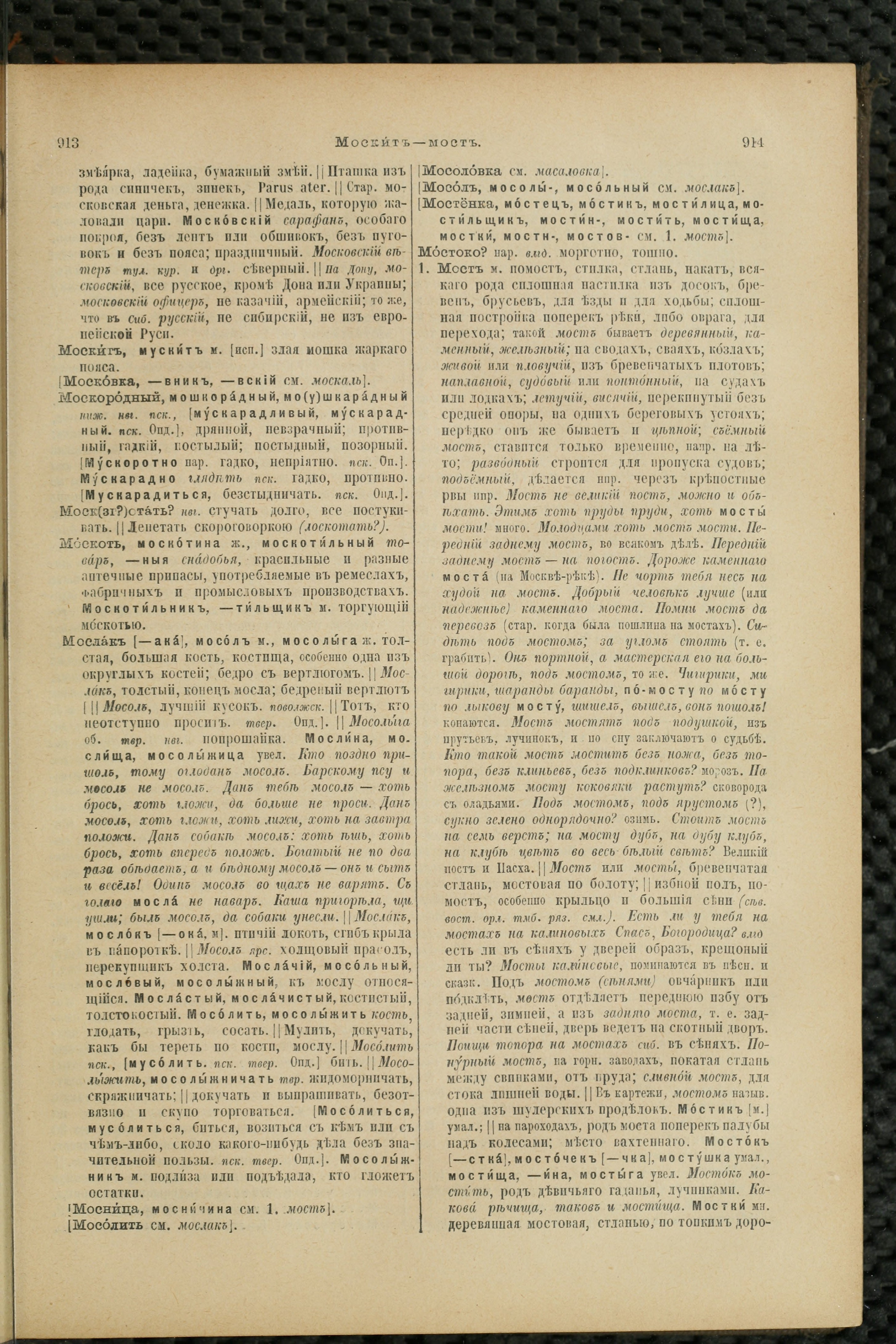 Словарь Даля под редакцией Бодуэна-де-Куртенэ, том 2 pdf скан страницы 461