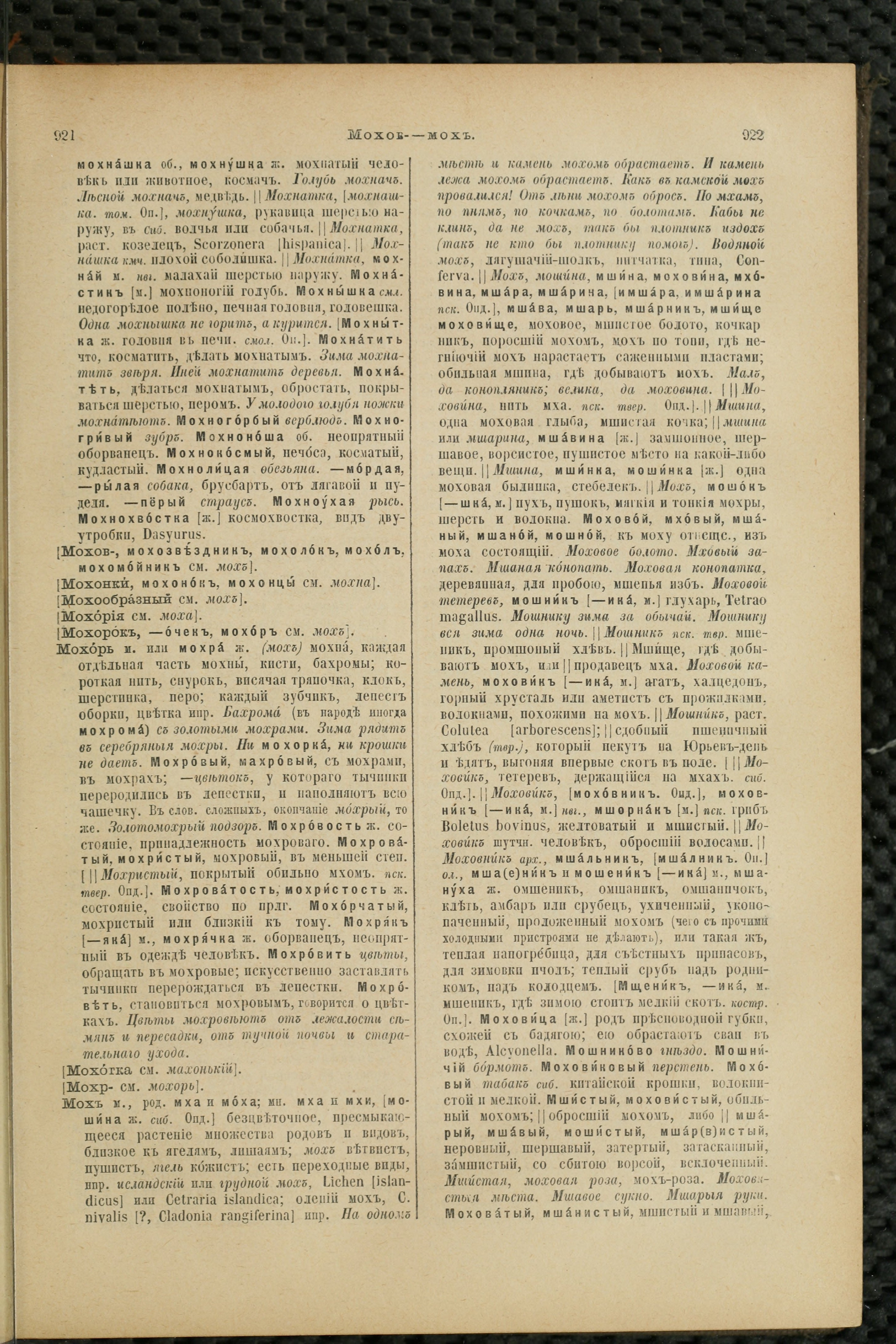 Словарь Даля под редакцией Бодуэна-де-Куртенэ, том 2 pdf скан страницы 465