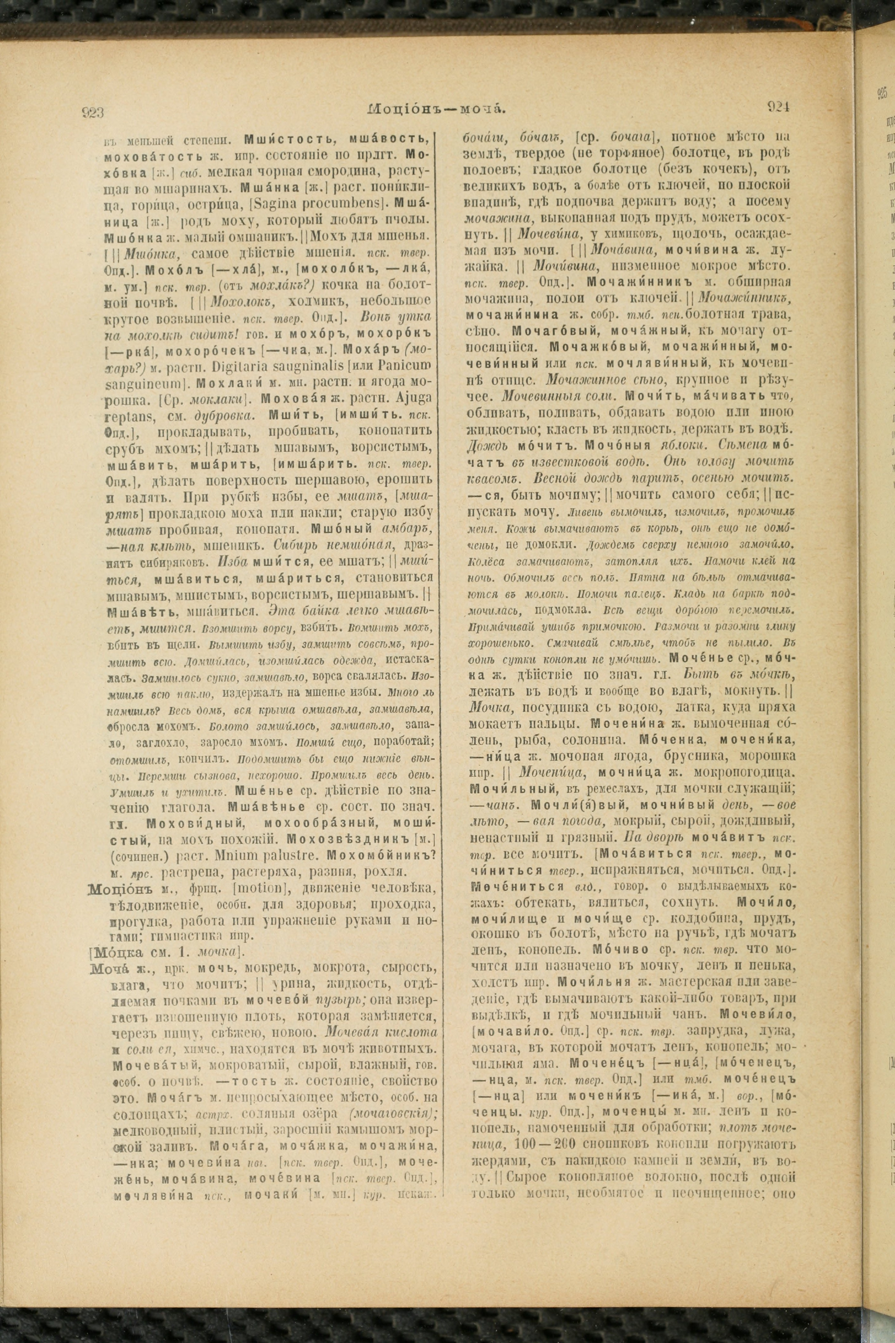 Словарь Даля под редакцией Бодуэна-де-Куртенэ, том 2 pdf скан страницы 466