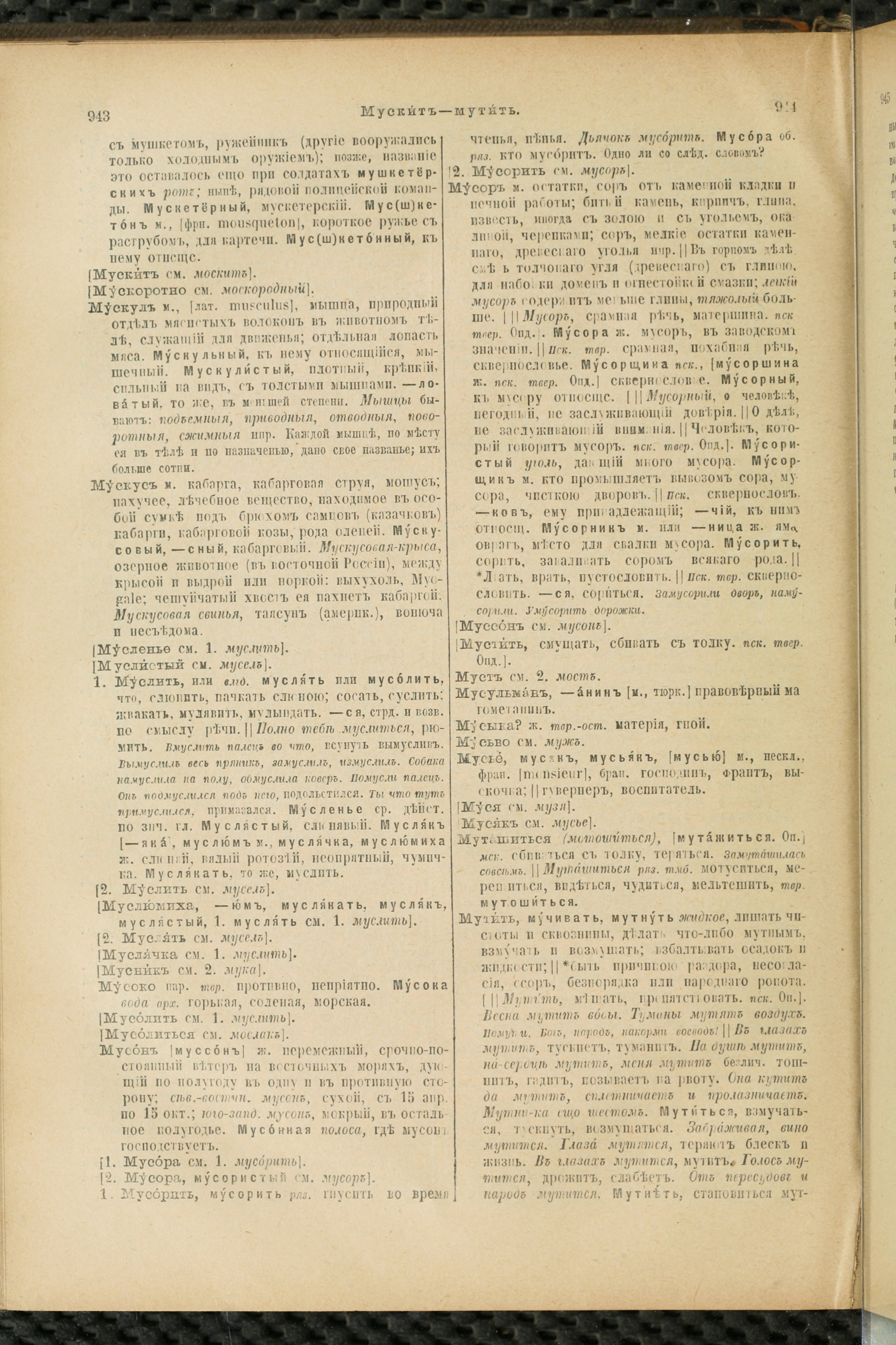 Словарь Даля под редакцией Бодуэна-де-Куртенэ, том 2 pdf скан страницы 476