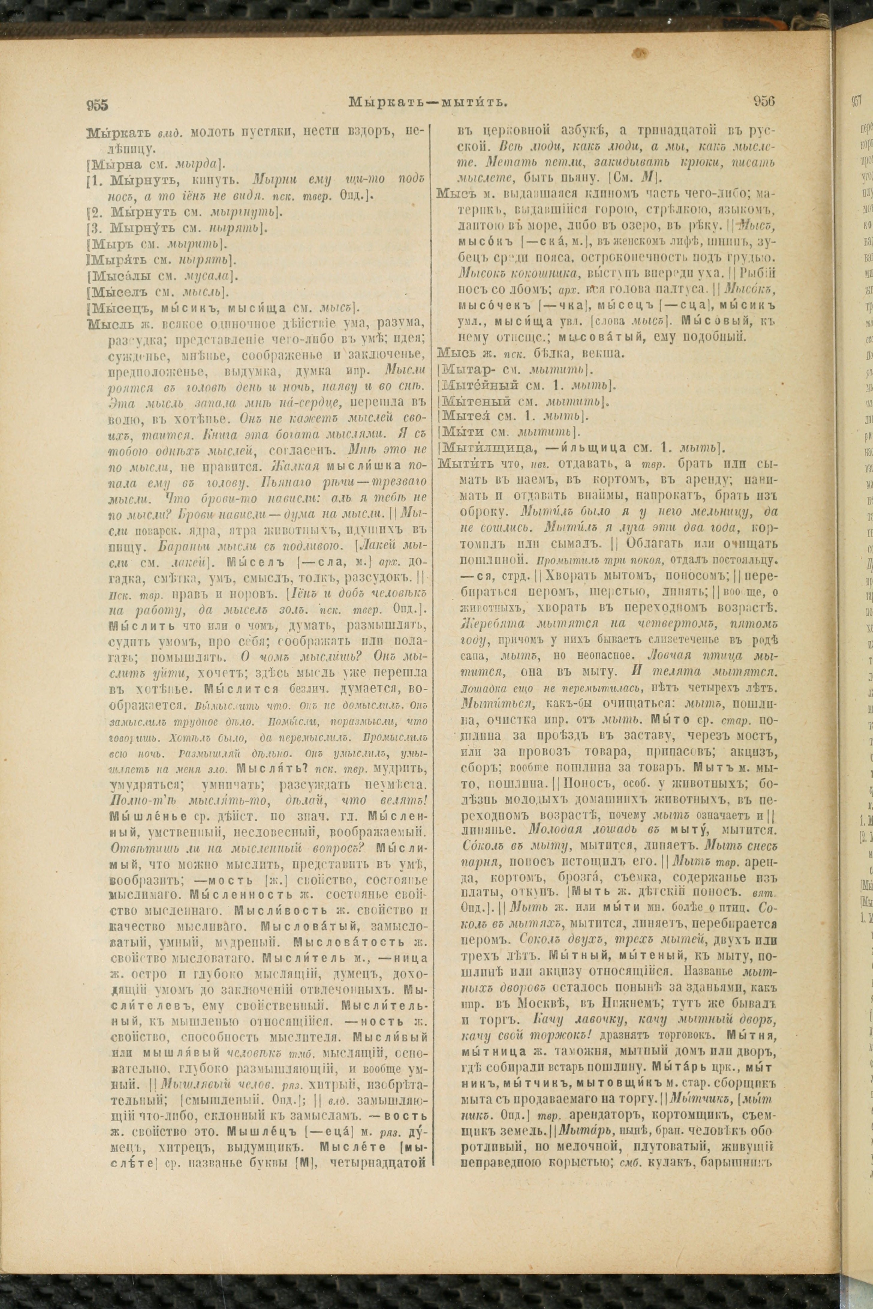 Словарь Даля под редакцией Бодуэна-де-Куртенэ, том 2 pdf скан страницы 482