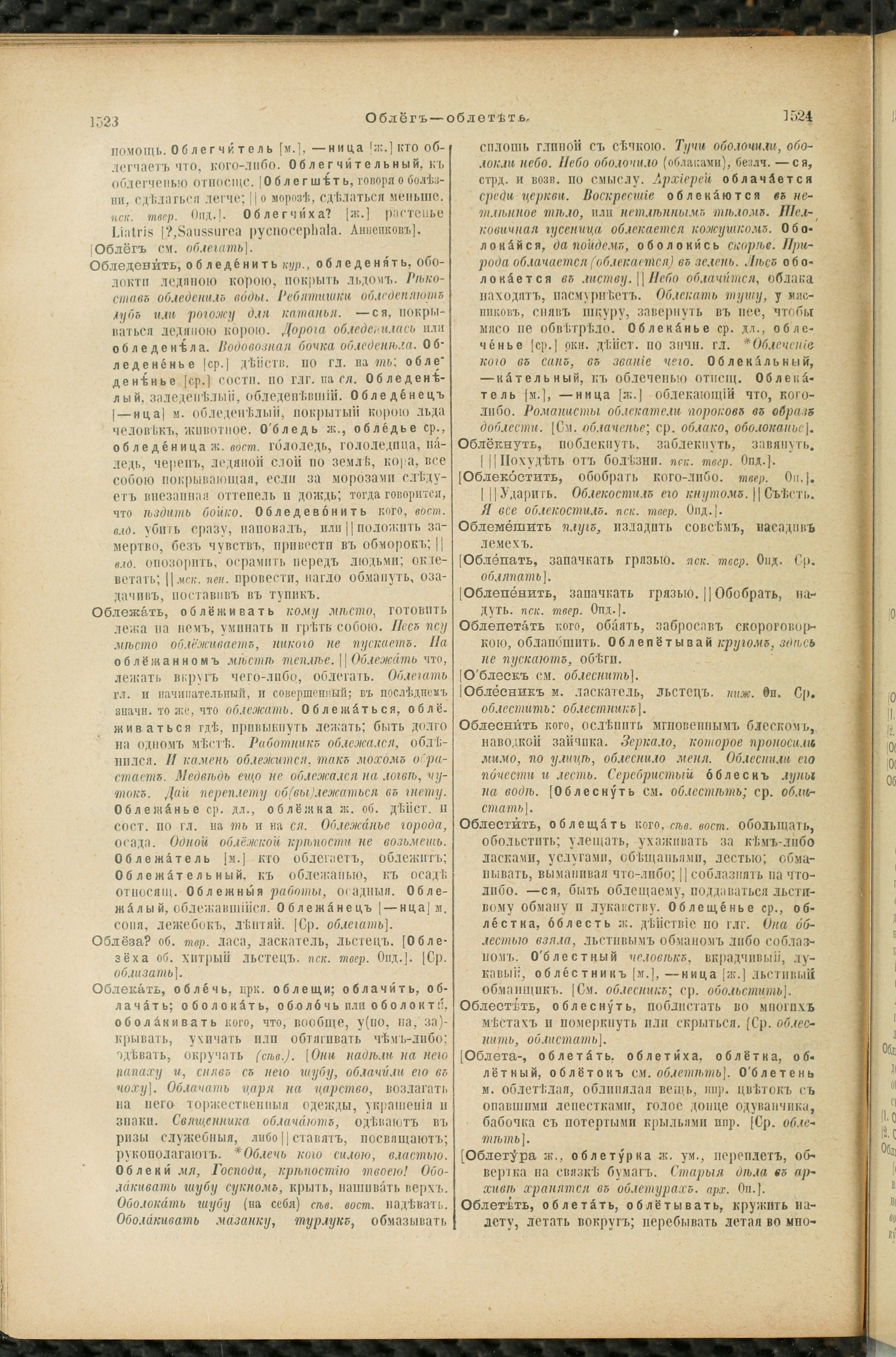 Словарь Даля под редакцией Бодуэна-де-Куртенэ, том 2 pdf скан страницы 766