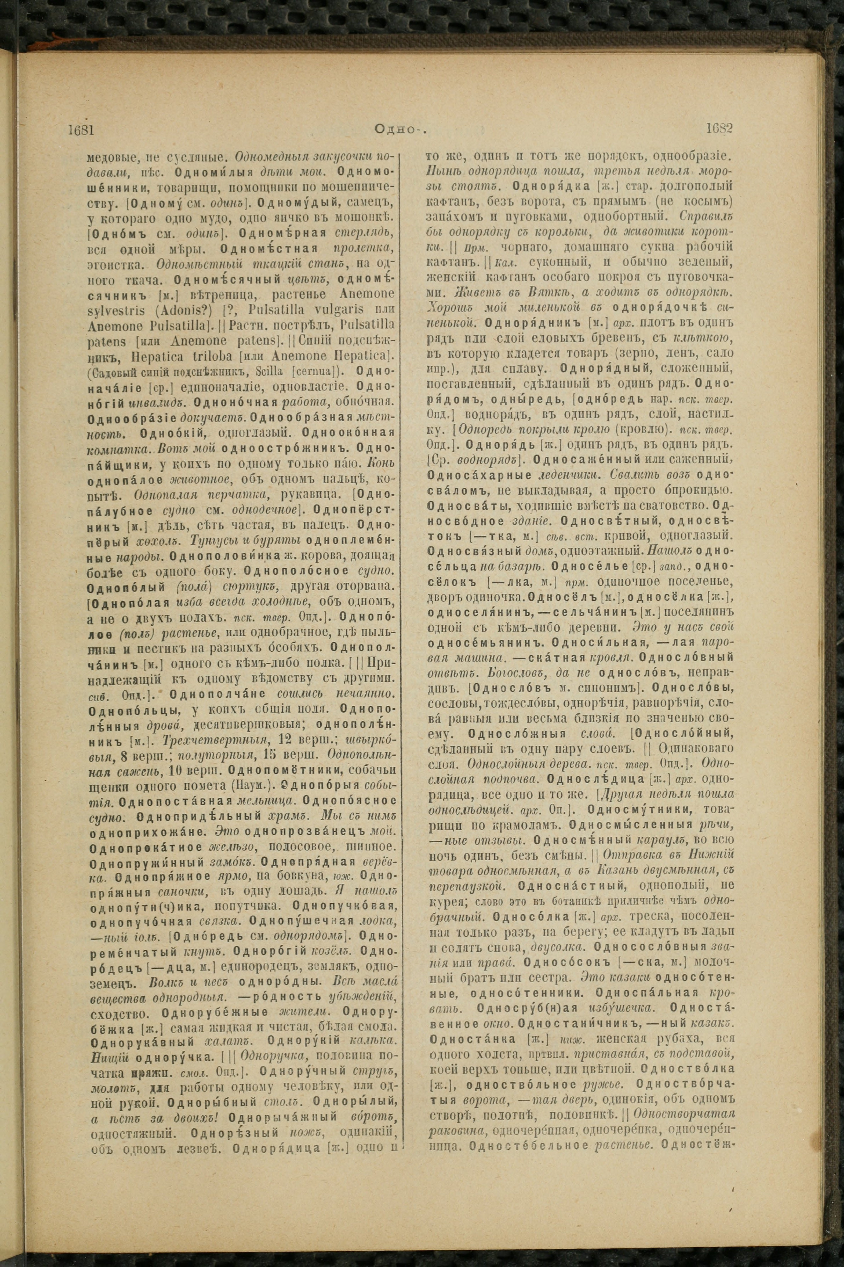Словарь Даля под редакцией Бодуэна-де-Куртенэ, том 2 pdf скан страницы 845