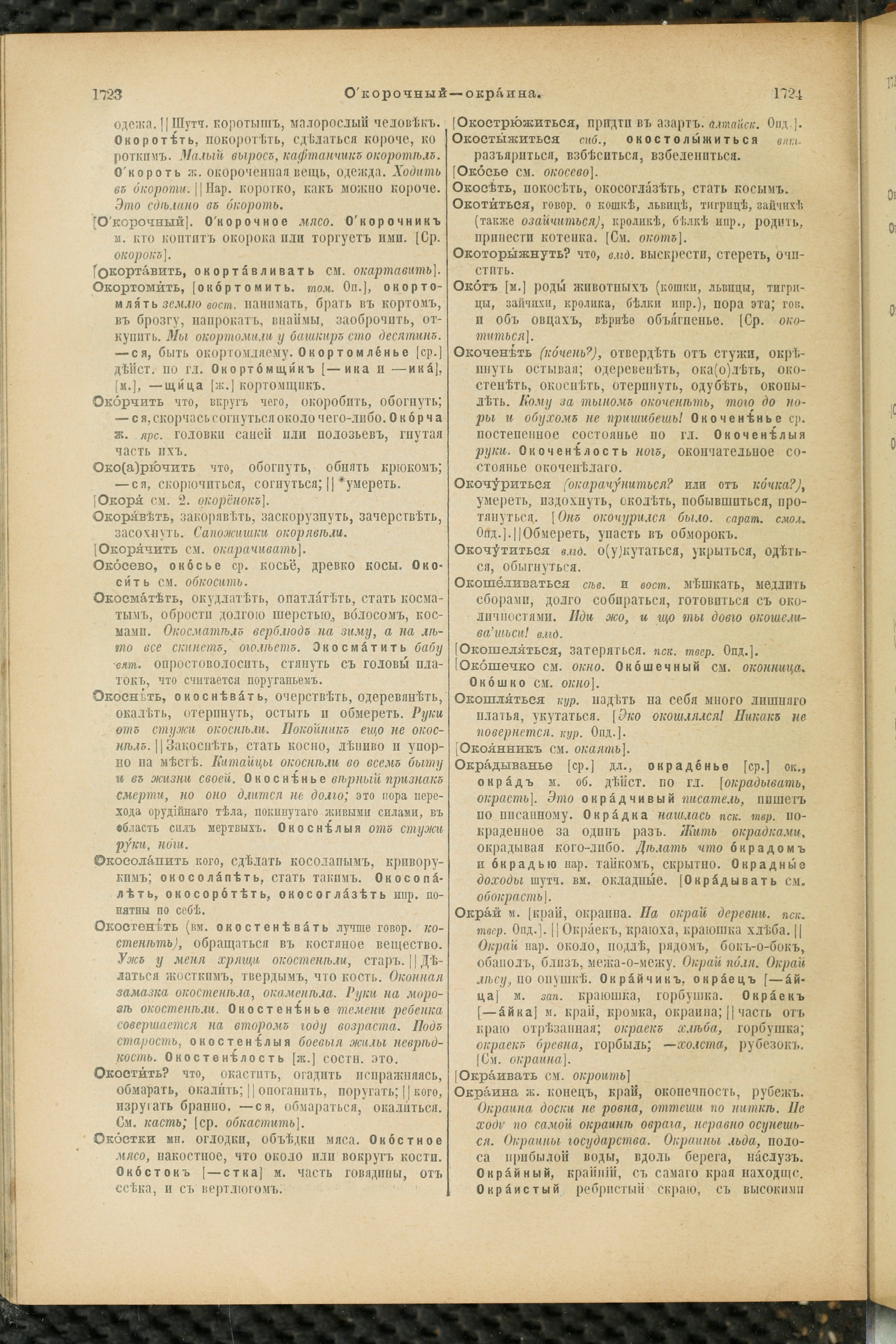 Словарь Даля под редакцией Бодуэна-де-Куртенэ, том 2 pdf скан страницы 866