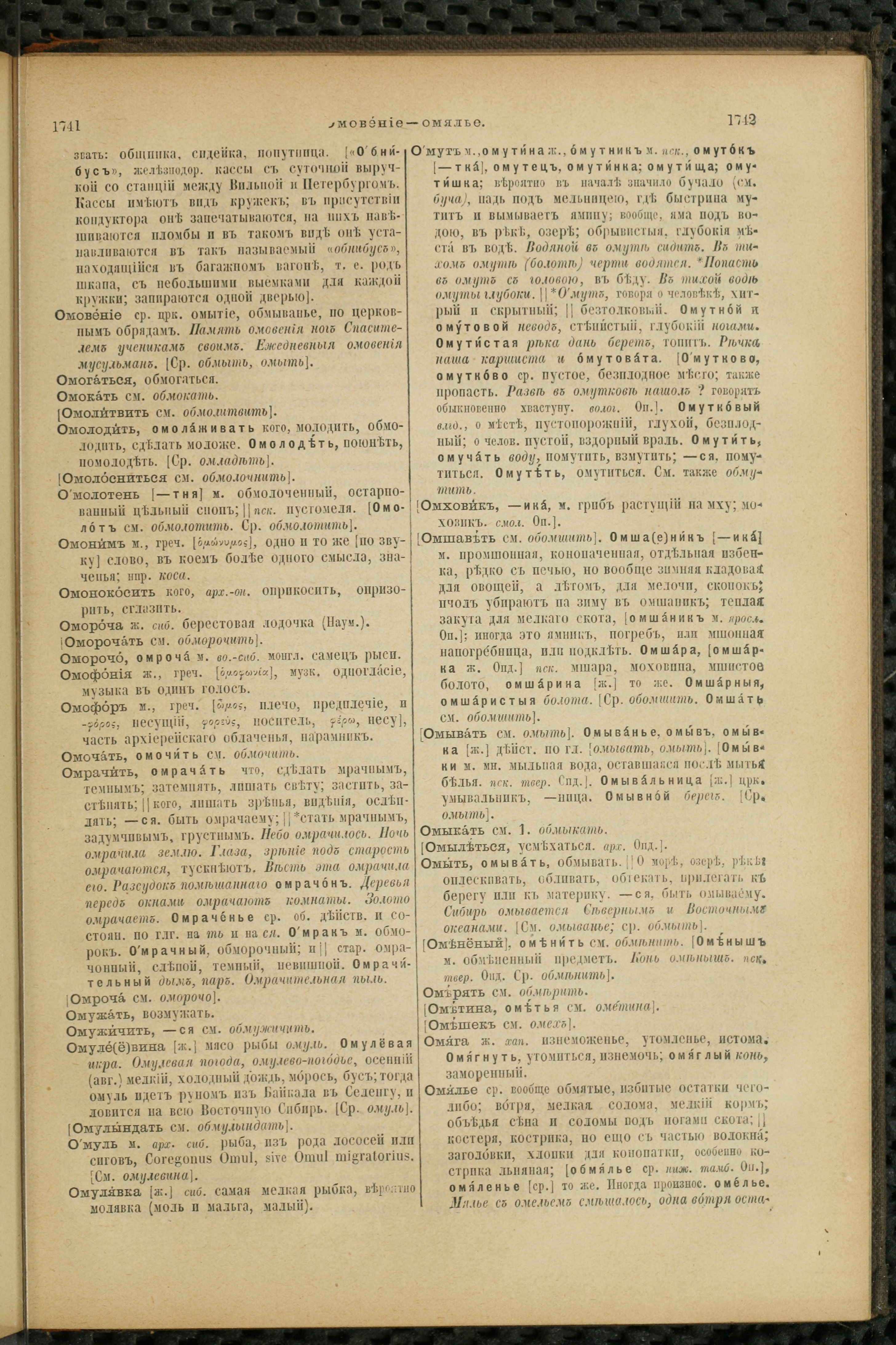 Словарь Даля под редакцией Бодуэна-де-Куртенэ, том 2 pdf скан страницы 875
