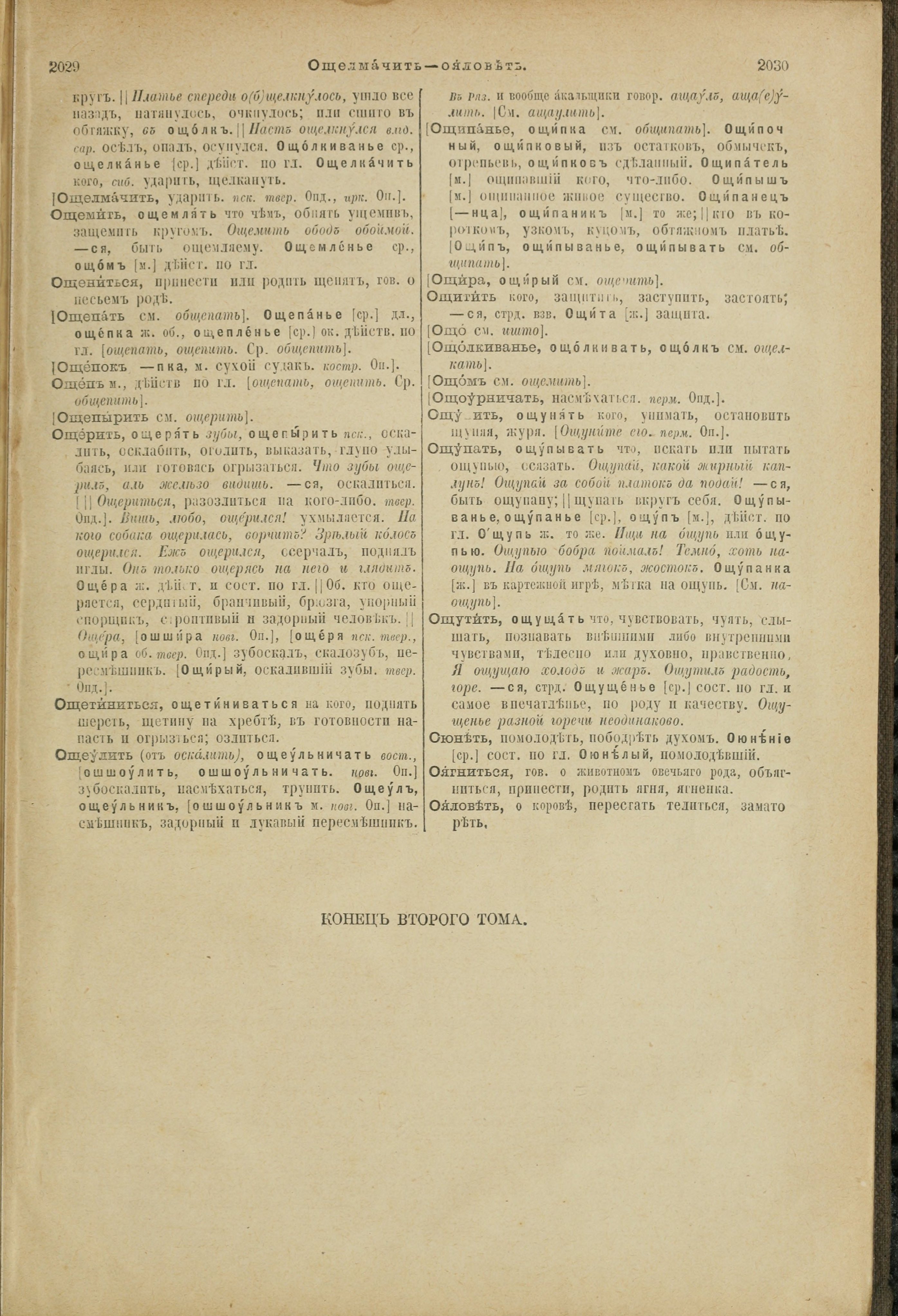 Словарь Даля под редакцией Бодуэна-де-Куртенэ, том 2 pdf скан страницы 1019