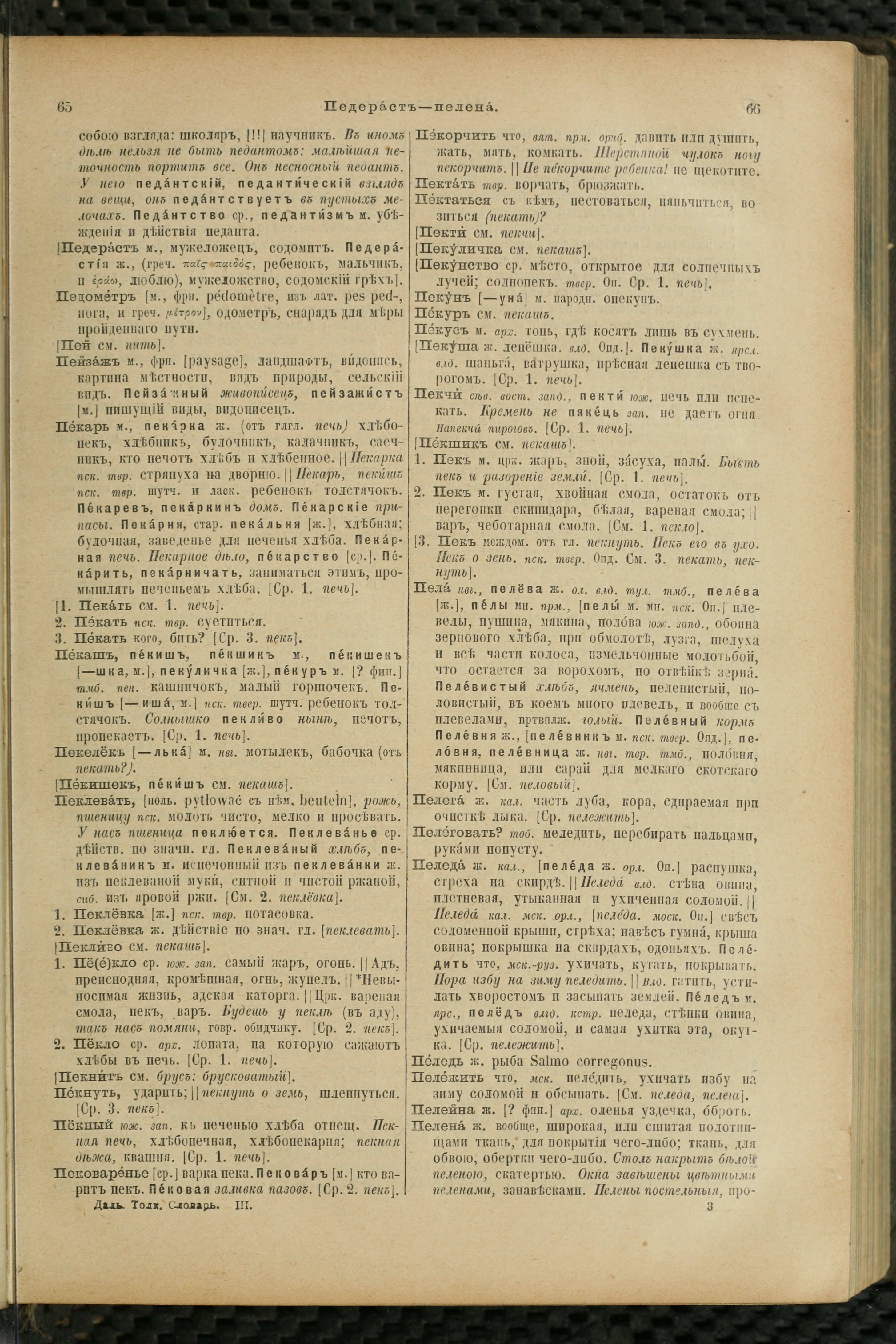 Словарь Даля под редакцией Бодуэна-де-Куртенэ, том 3 pdf скан страницы 37