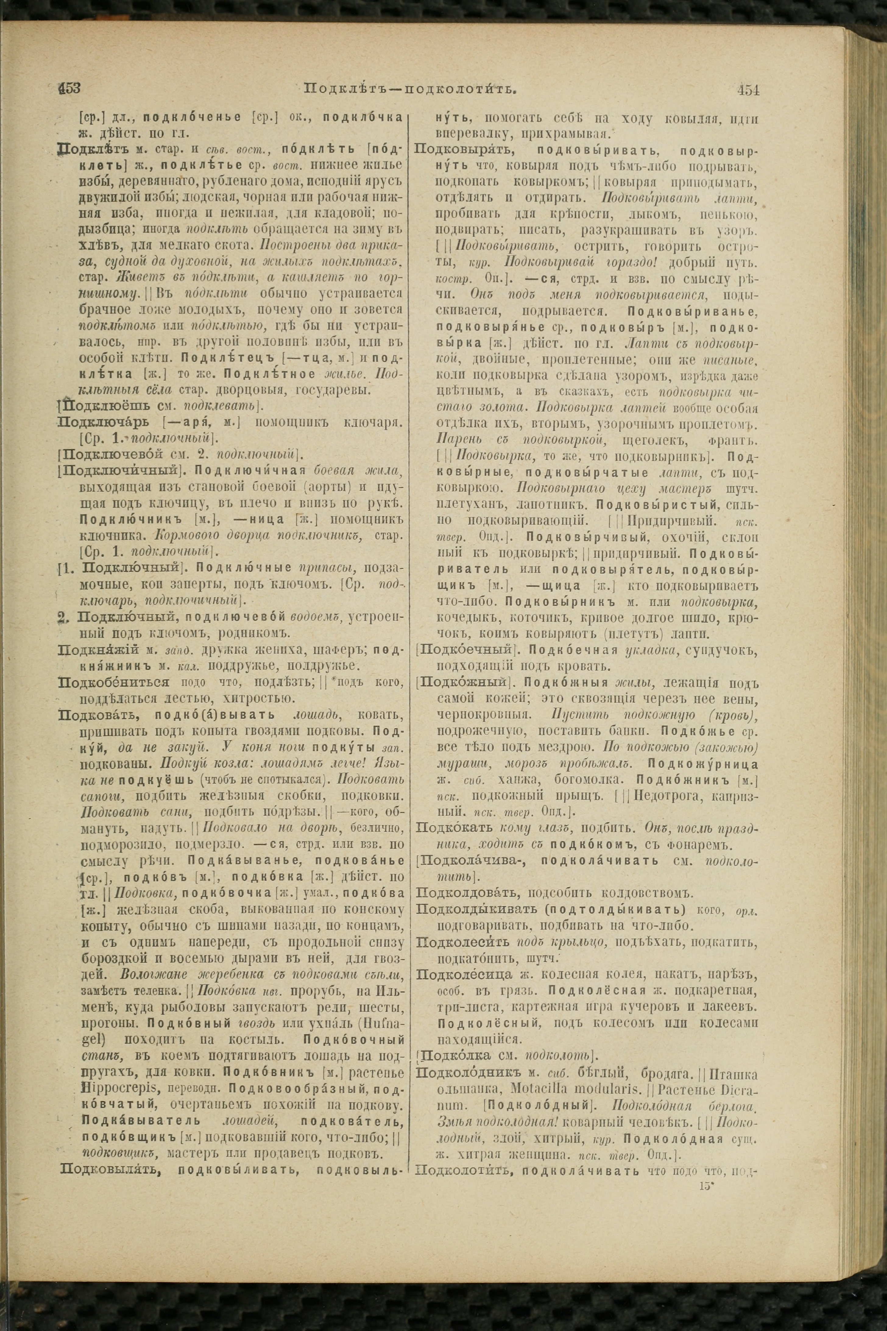 Словарь Даля под редакцией Бодуэна-де-Куртенэ, том 3 pdf скан страницы 231