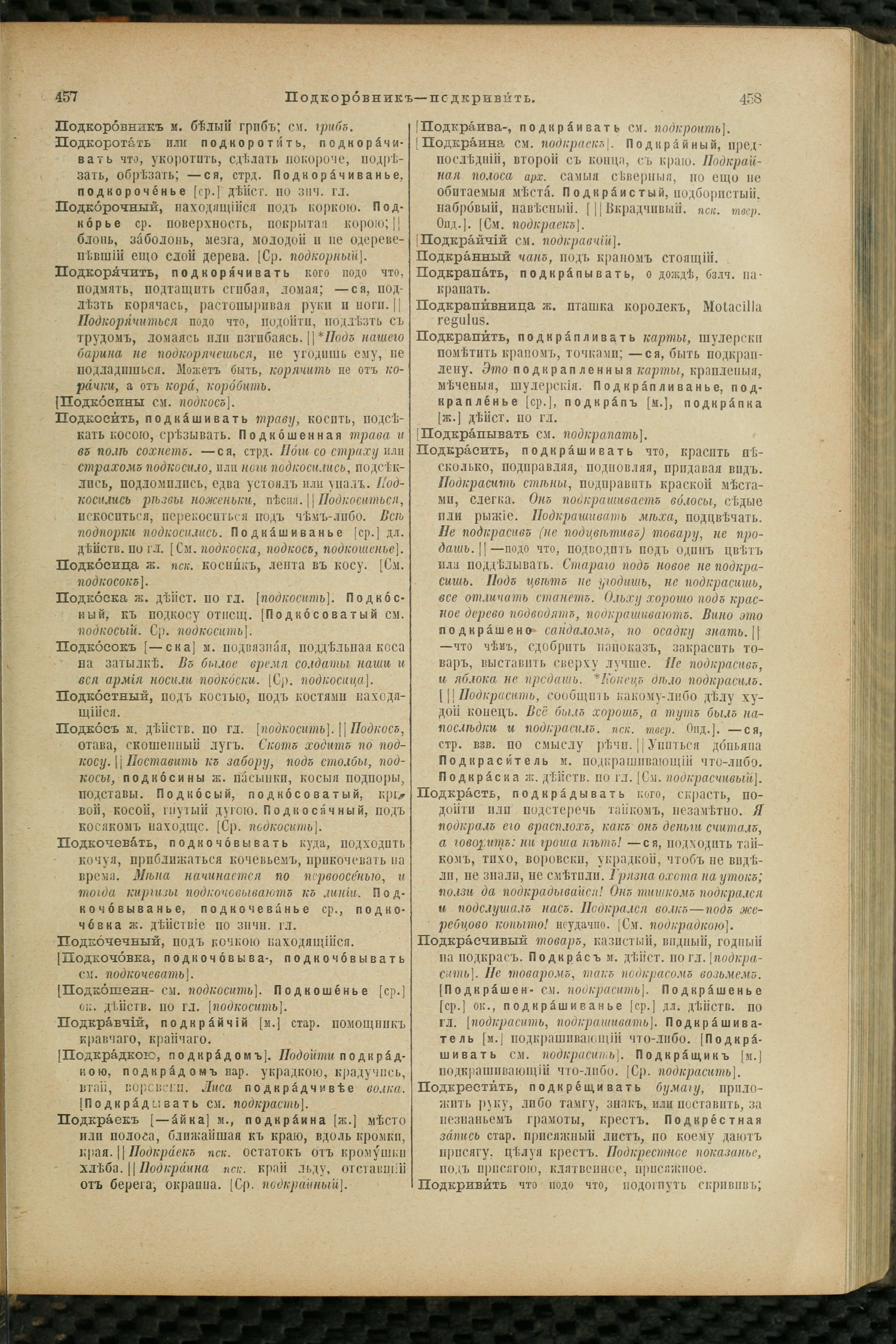 Словарь Даля под редакцией Бодуэна-де-Куртенэ, том 3 pdf скан страницы 233