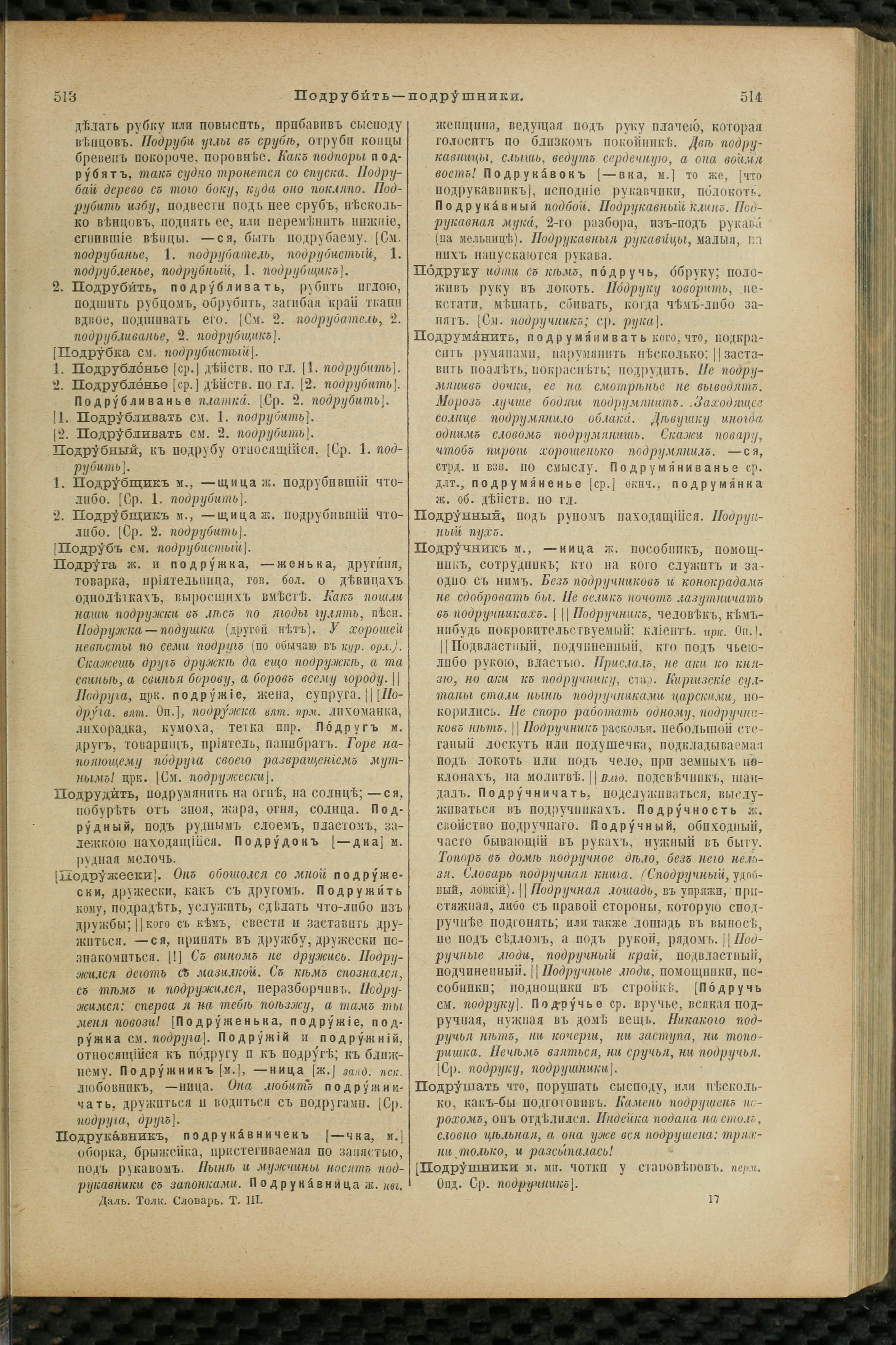 Словарь Даля под редакцией Бодуэна-де-Куртенэ, том 3 pdf скан страницы 261