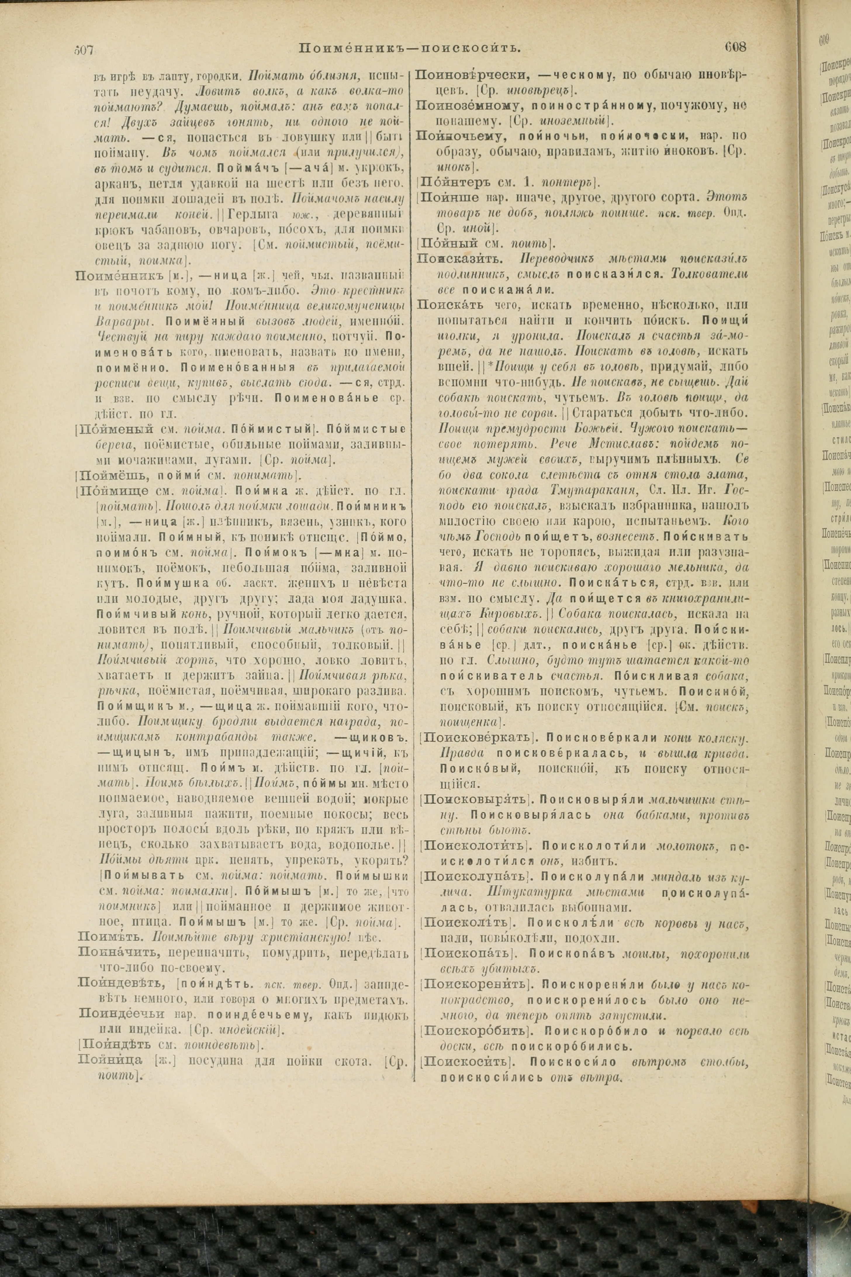 Словарь Даля под редакцией Бодуэна-де-Куртенэ, том 3 pdf скан страницы 308