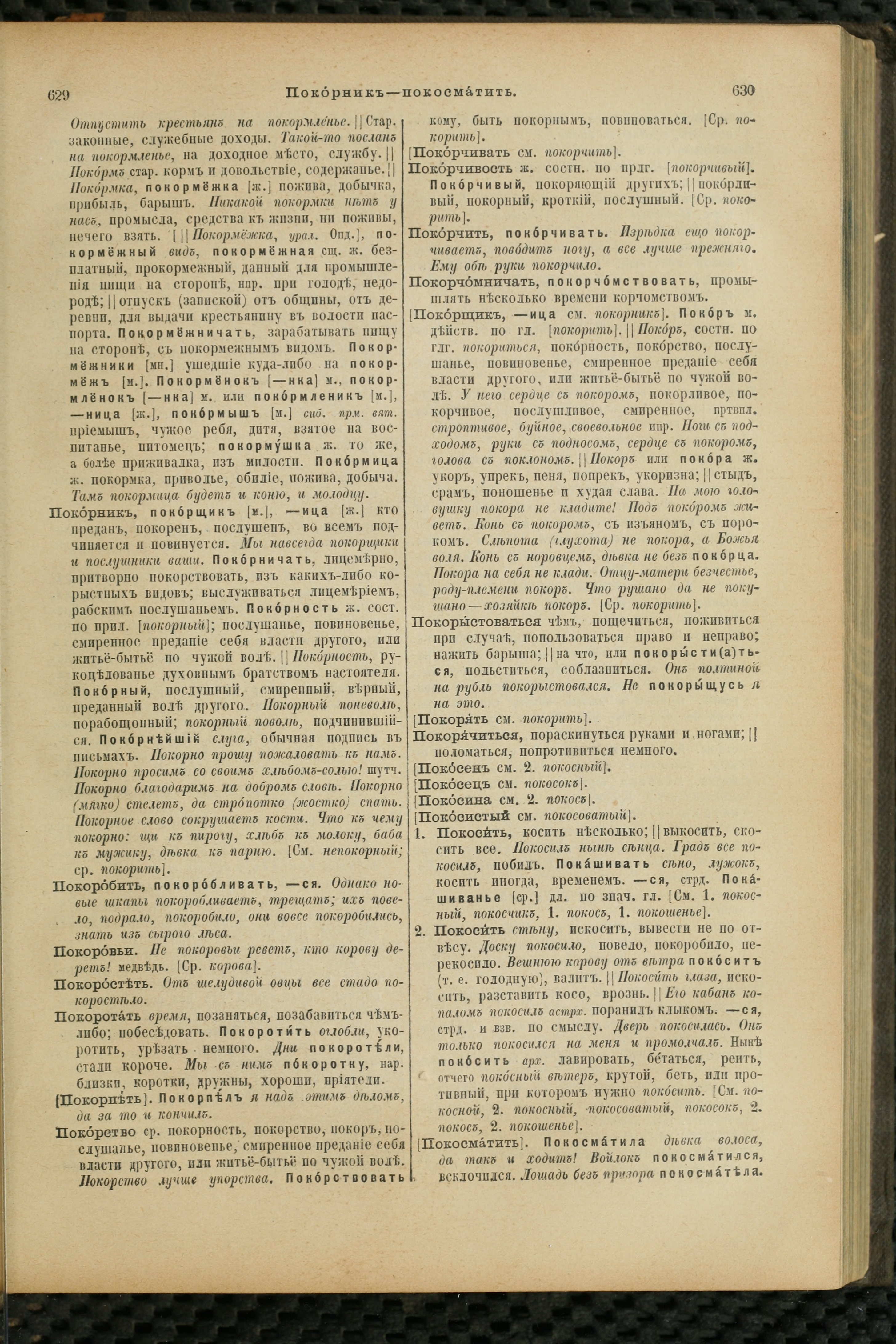 Словарь Даля под редакцией Бодуэна-де-Куртенэ, том 3 pdf скан страницы 319