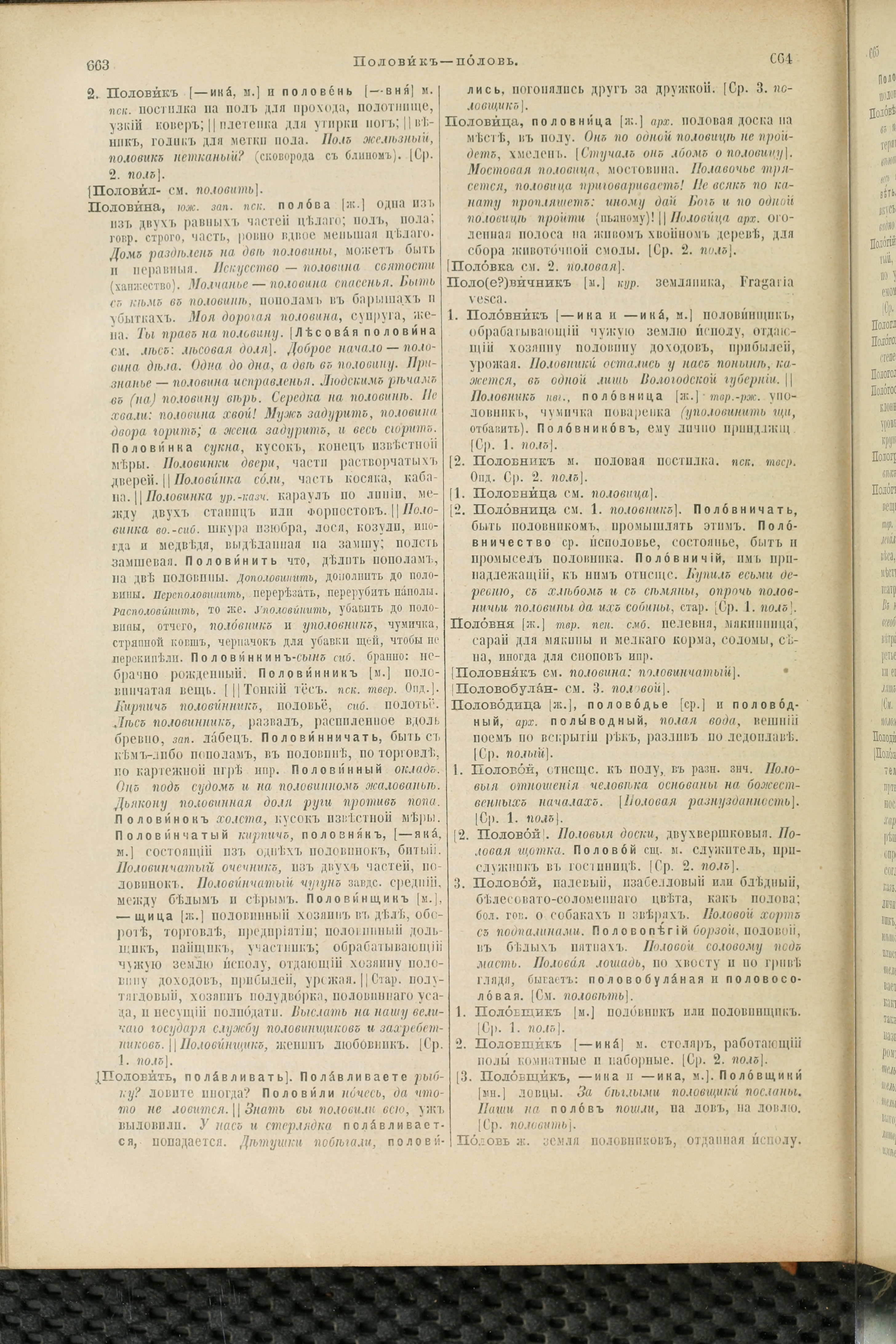 Словарь Даля под редакцией Бодуэна-де-Куртенэ, том 3 pdf скан страницы 336