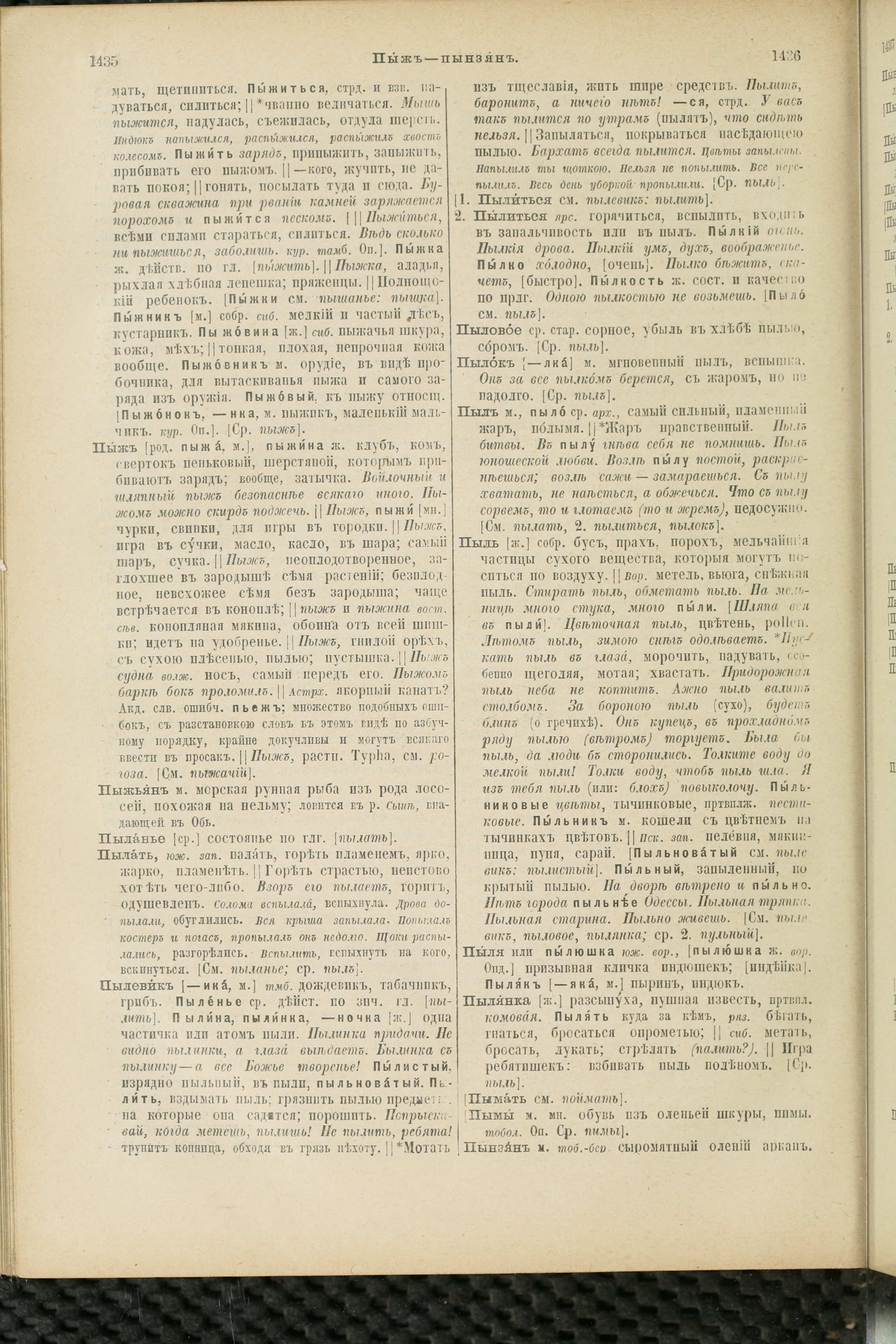Словарь Даля под редакцией Бодуэна-де-Куртенэ, том 3 pdf скан страницы 722