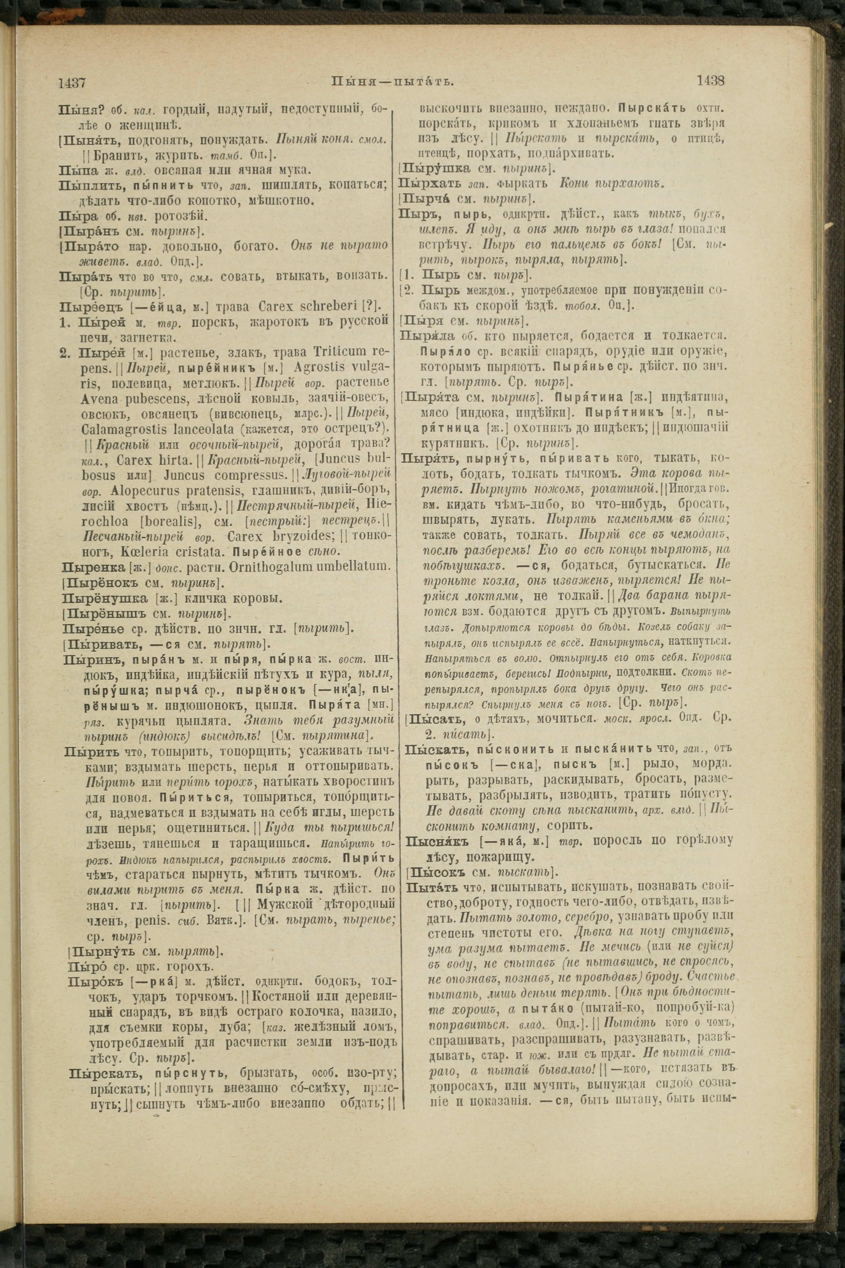 Словарь Даля под редакцией Бодуэна-де-Куртенэ, том 3 pdf скан страницы 723