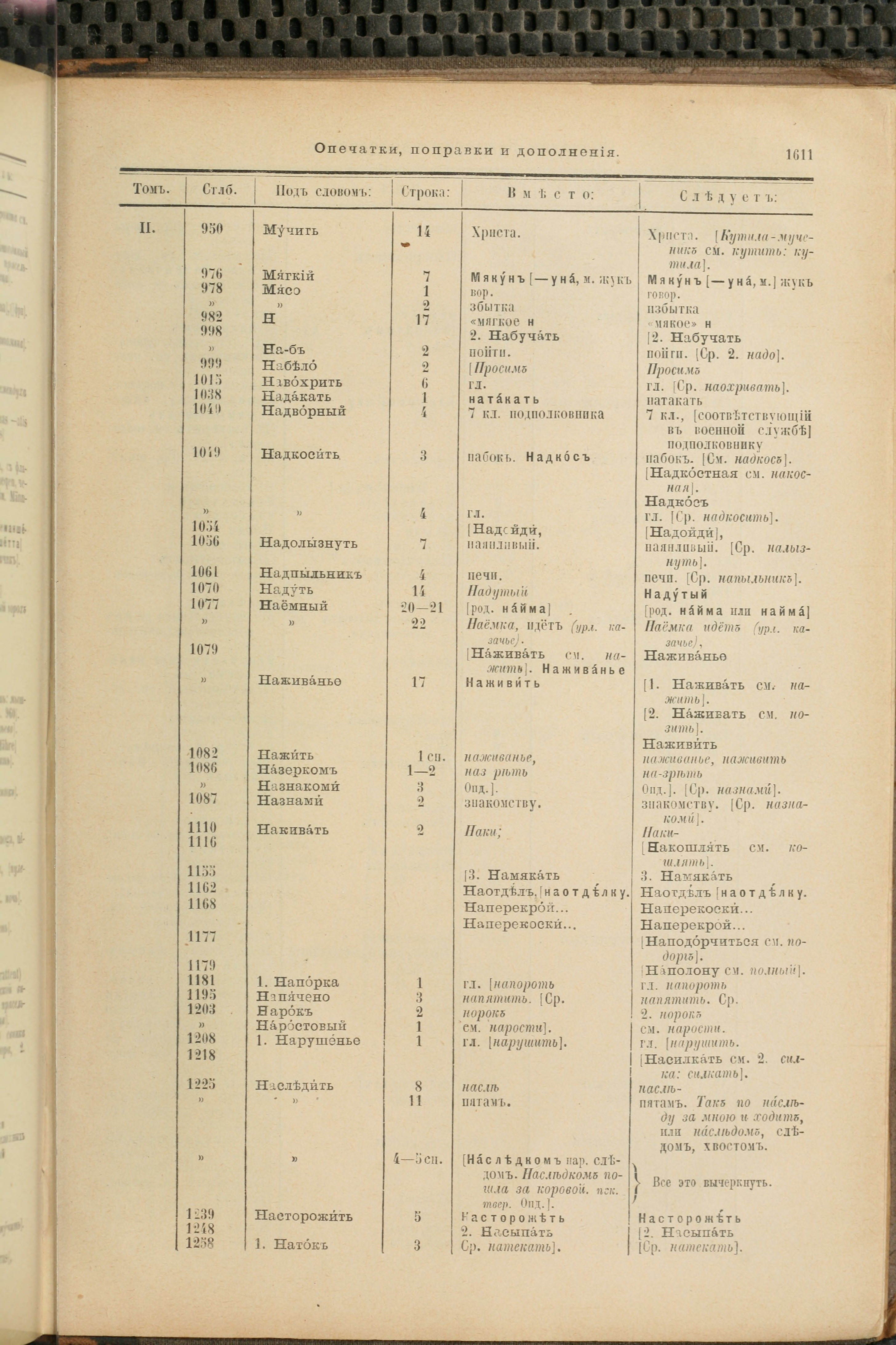 Словарь Даля под редакцией Бодуэна-де-Куртенэ, том 4 pdf скан страницы 827
