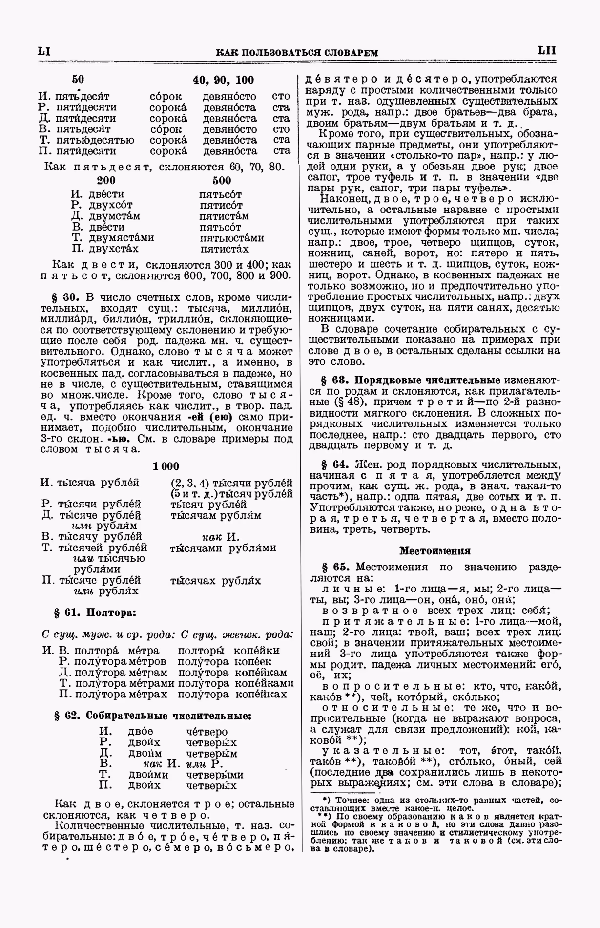 Скан печатной страницы 26 первого тома толкового словаря Ушакова 1935 года с изображением текста
