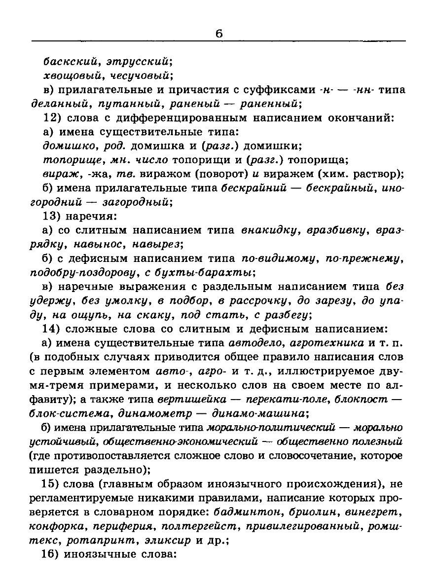 Сканированная страница словаря трудностей русского языка