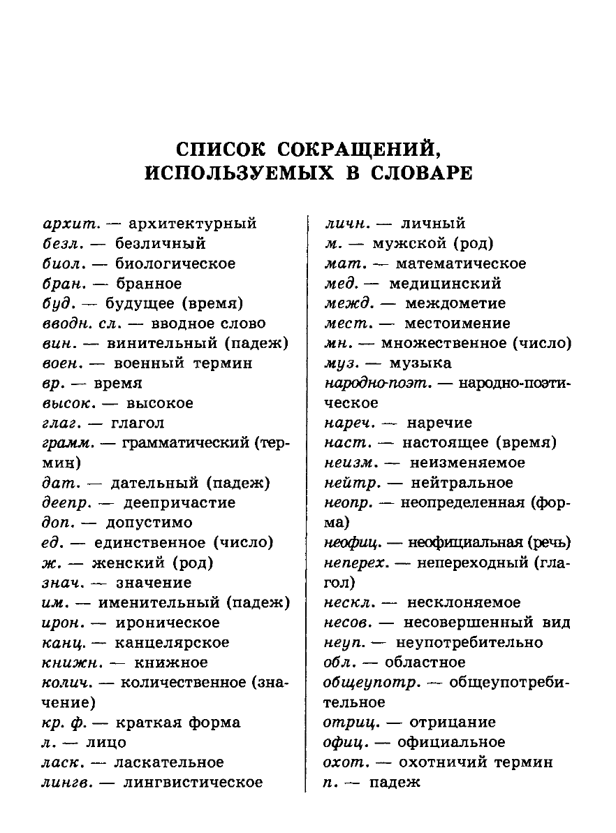 Сканированная страница словаря трудностей русского языка